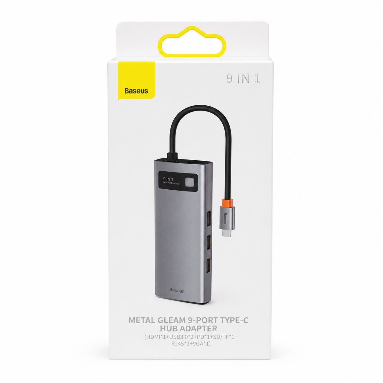Baseus 9-in-1 Metal Gleam Multifunctional HUB ADAPTER