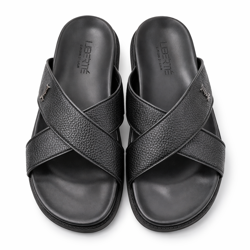 Liberte Men’s Cross Strap Slide - 4
