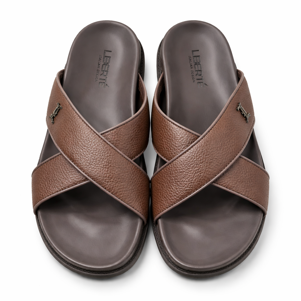 Liberte Men’s Cross Strap Slide