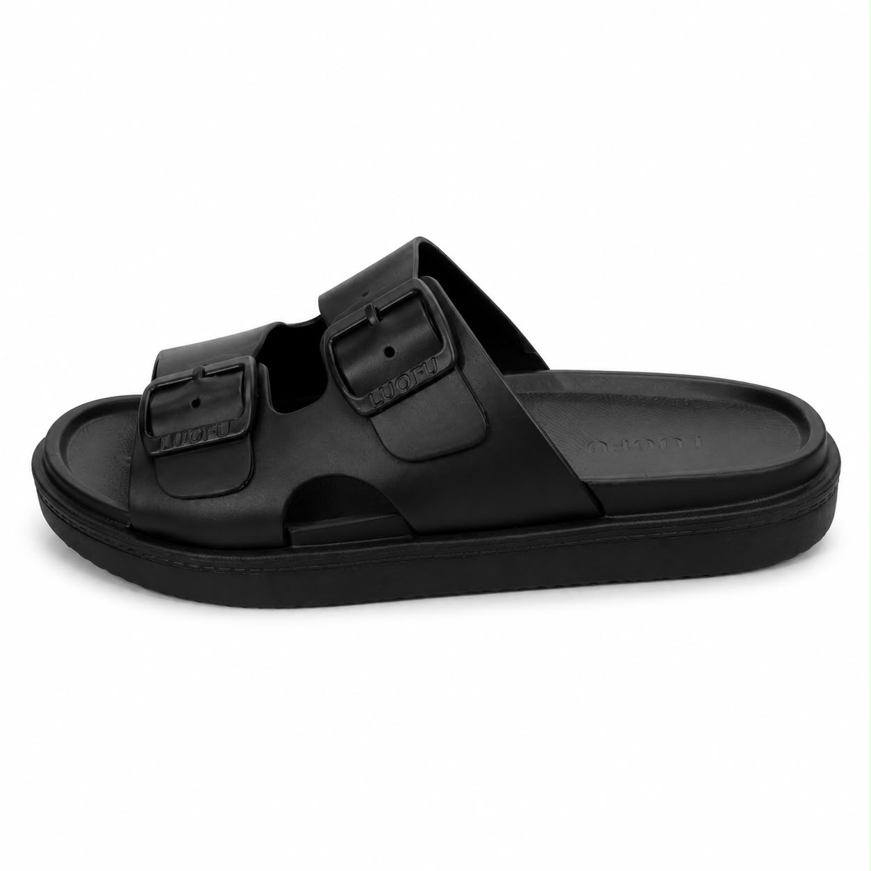 Double-Buckle Slipper 6236