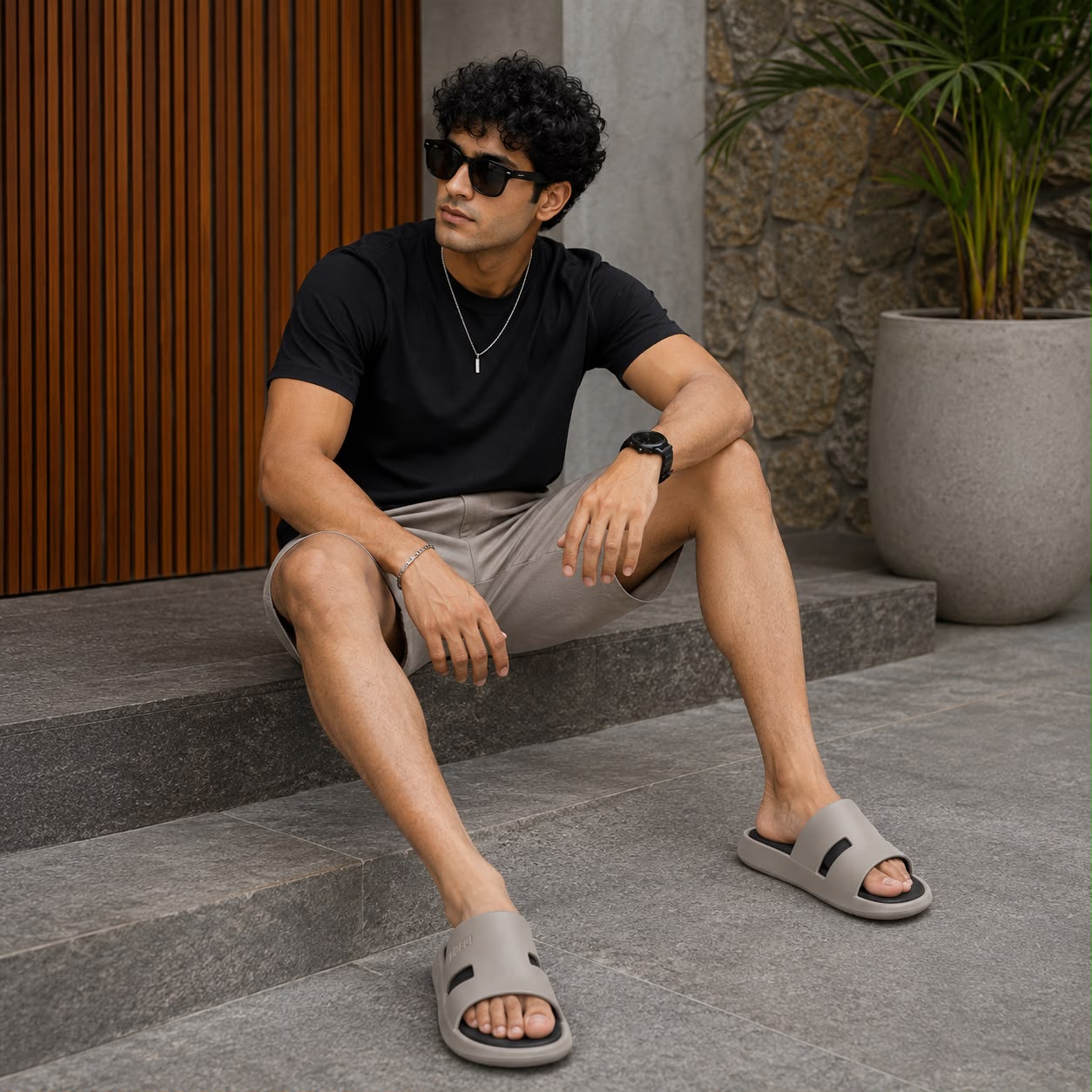 Double-Strap Slides - 6252