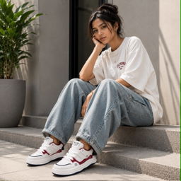Ladies' sneaker B353