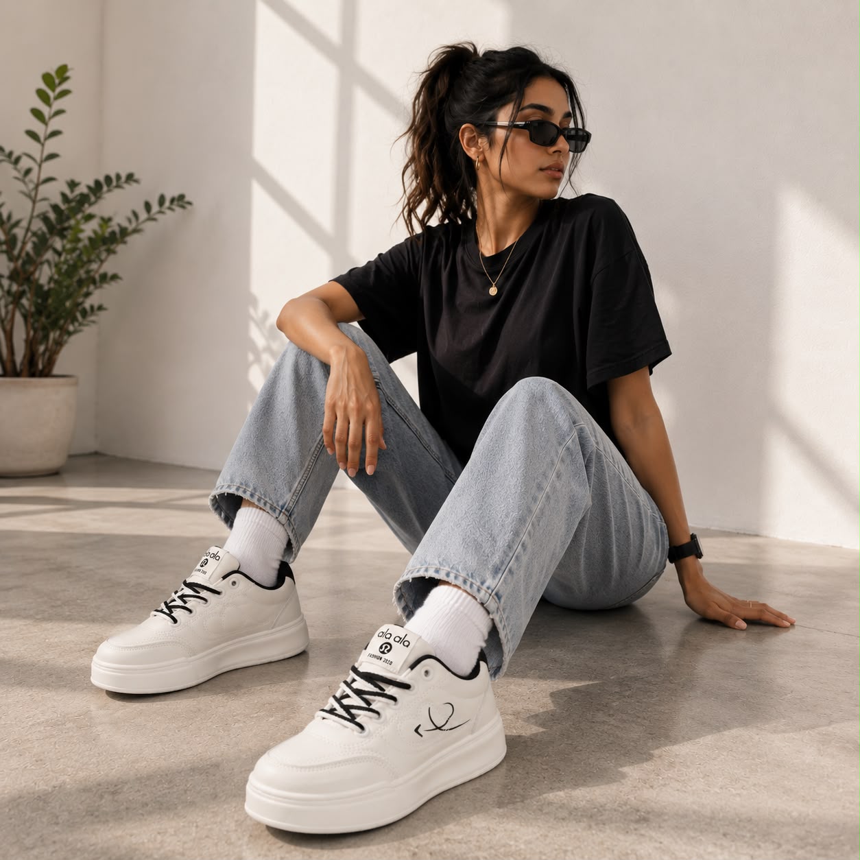 Ladies' sneaker Q118