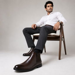Mens Leather Chelsea Boots