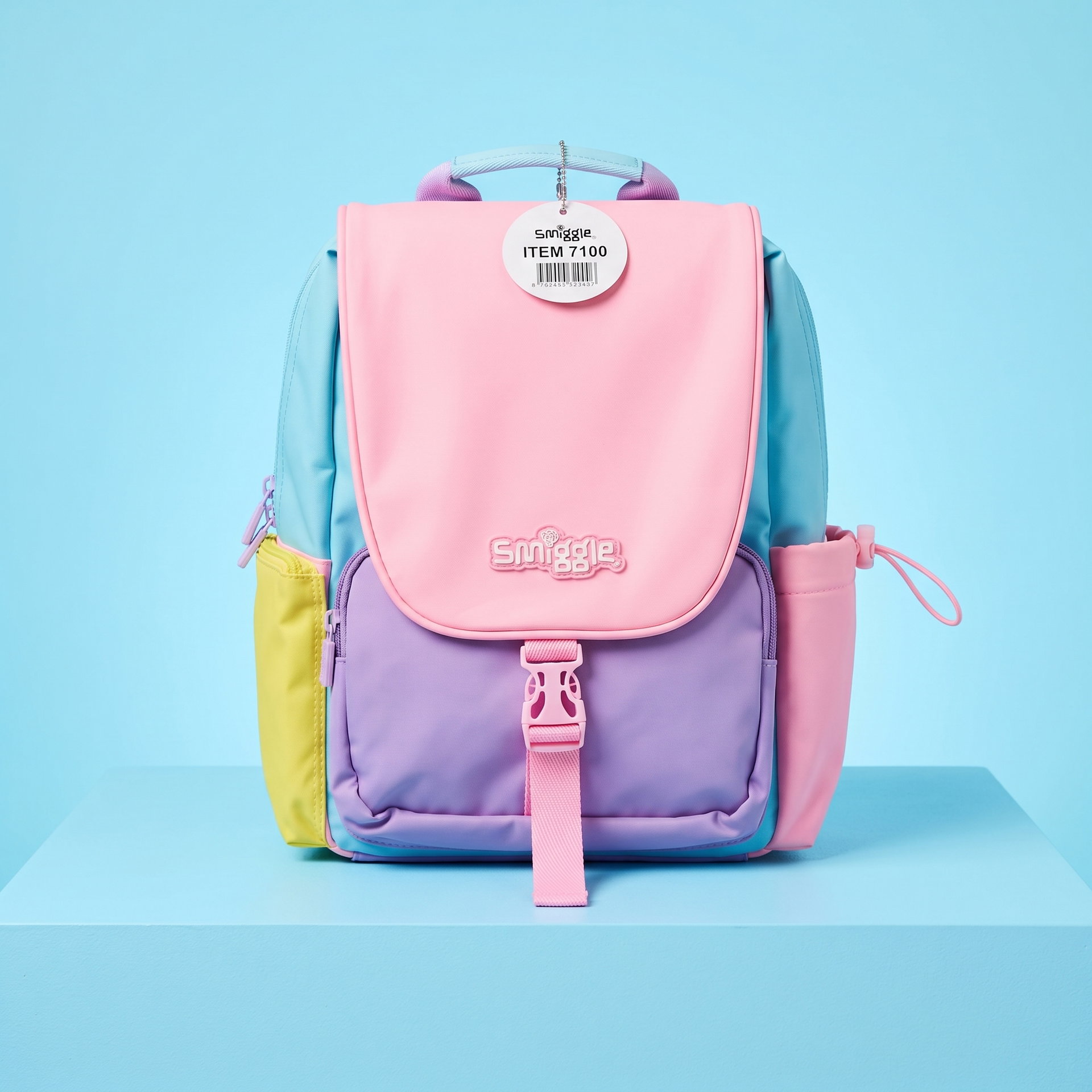 Smiggle Rainbow Coloured Chelsea Foldover Backpack