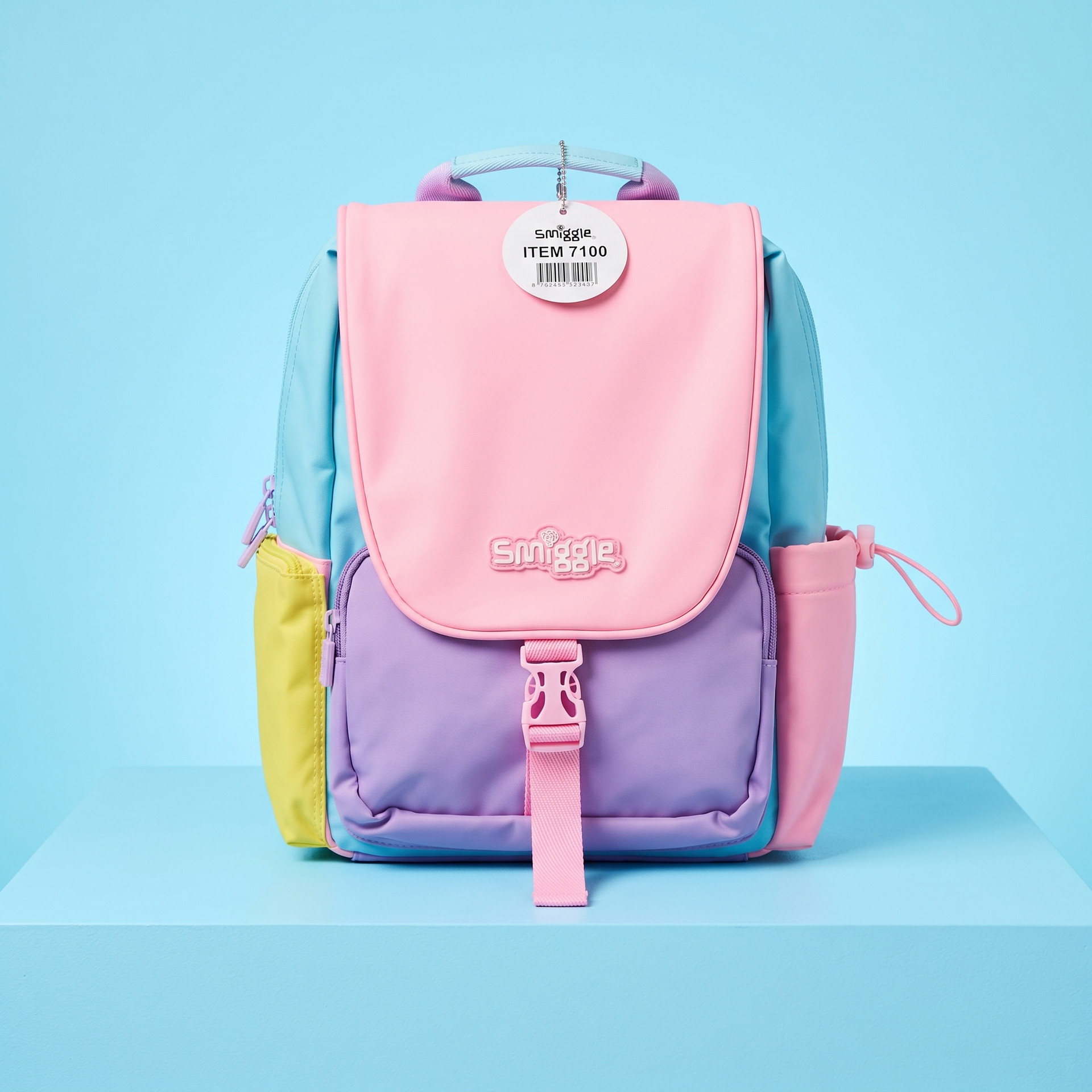 Smiggle Rainbow Coloured Chelsea Foldover Backpack