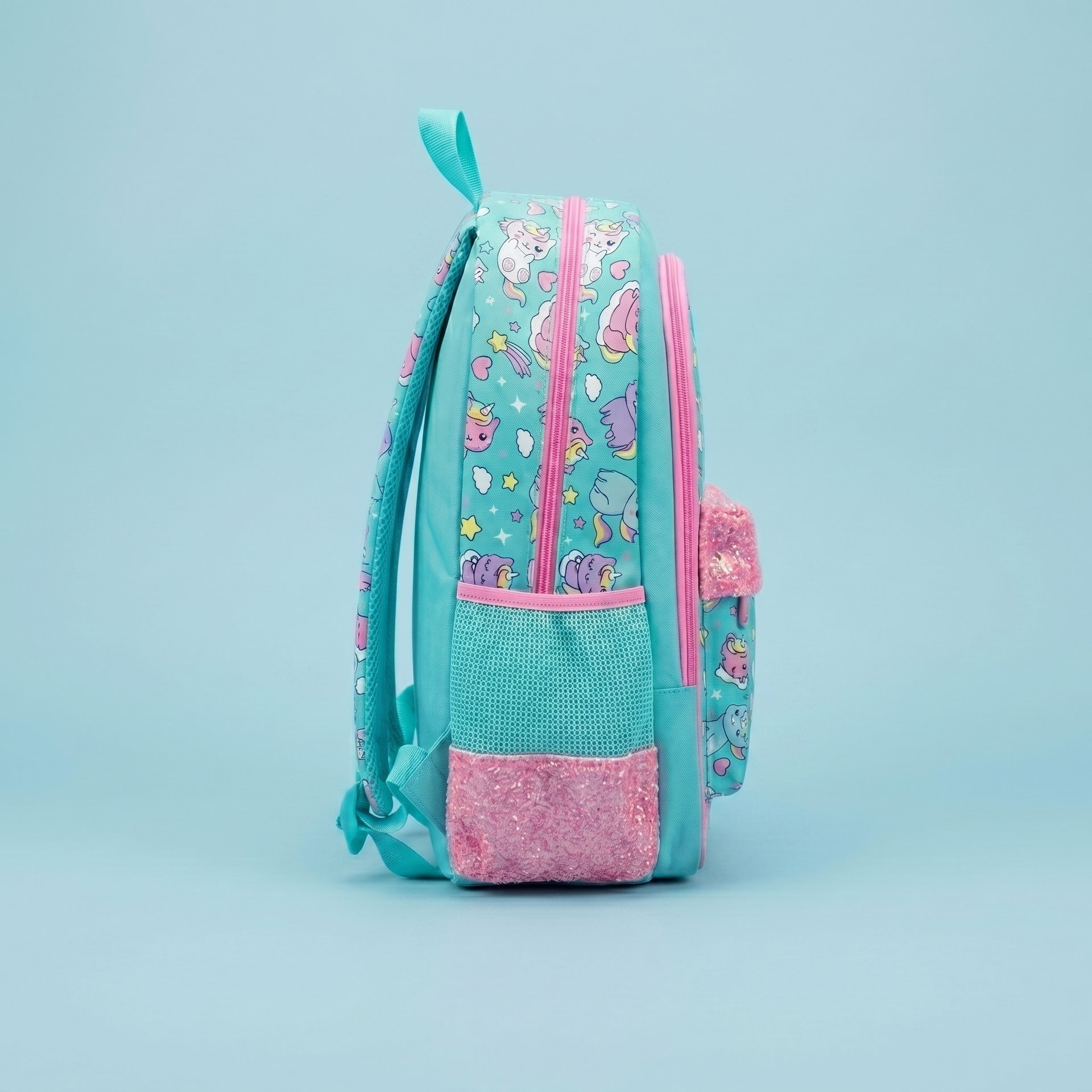 Smiggle Barnacl Cyan Unicorn Backpack