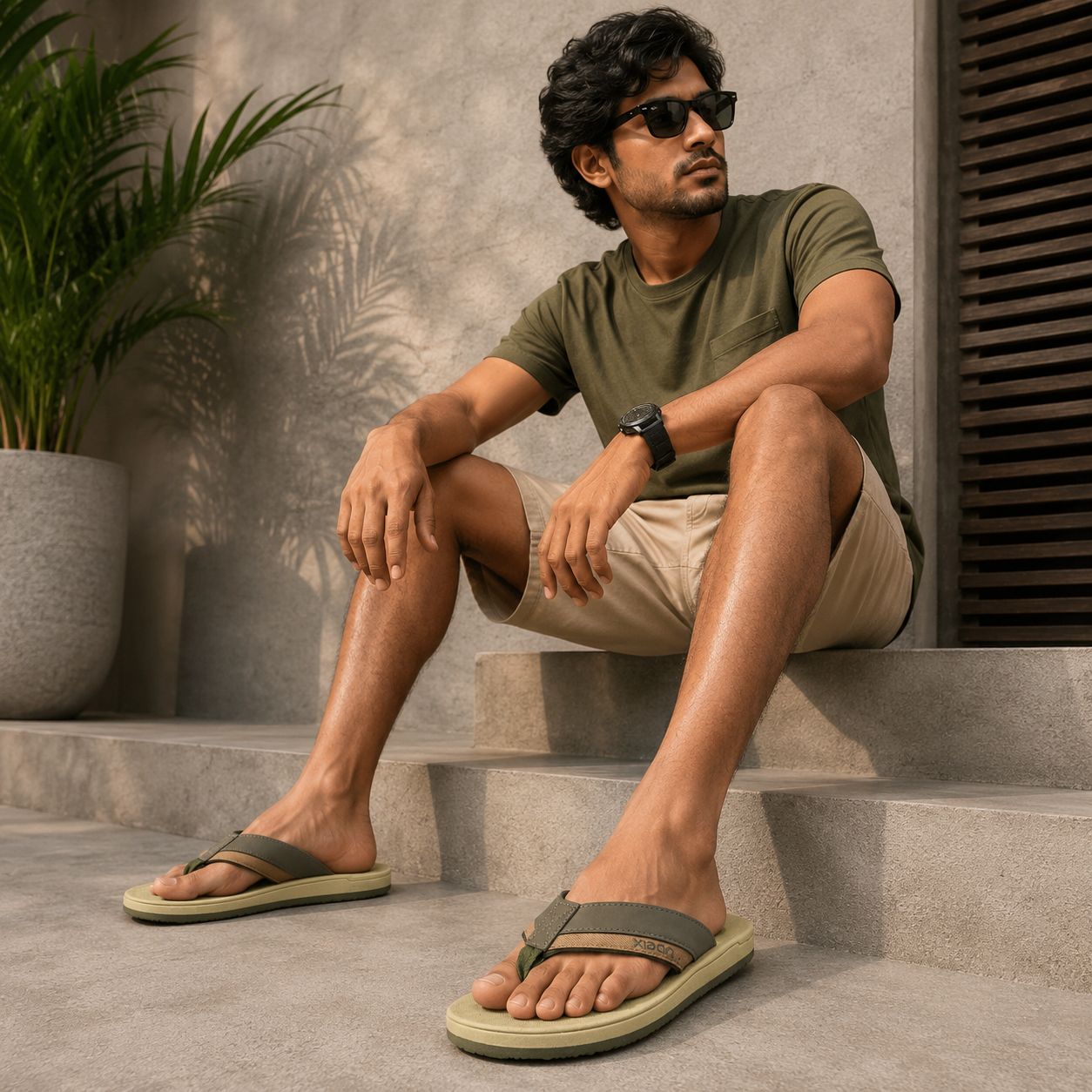 Two Strap Slippers