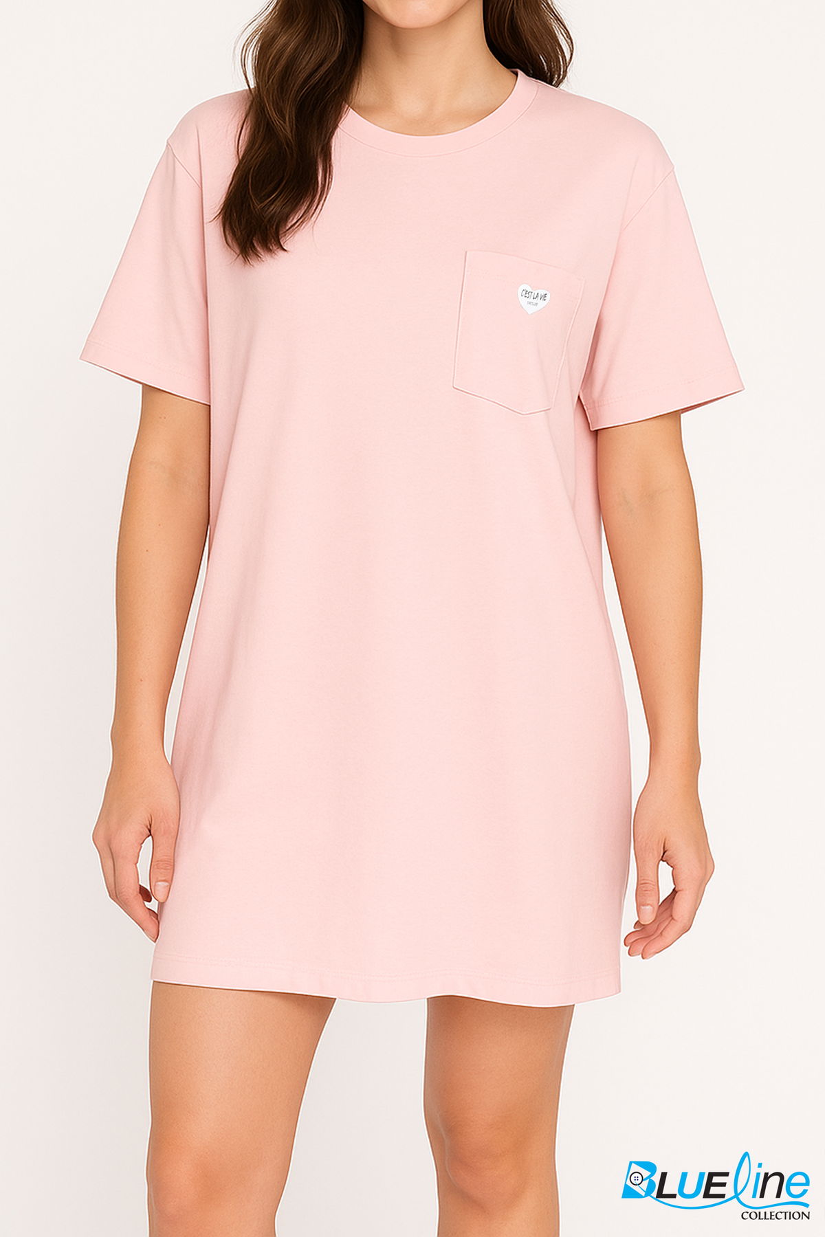 COTTON OVERSIZE POCKET SLEEP TEE