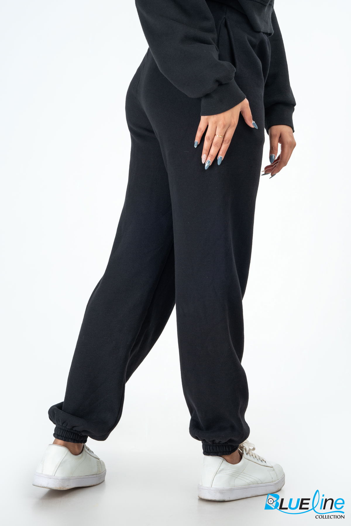 FLEECE COTTON BLACK JOGGER