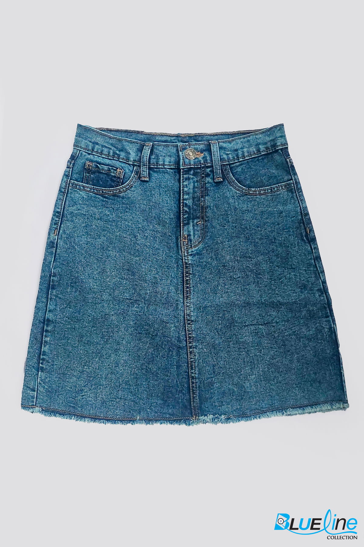 HIGH RISE DENIM MINI SKIRT