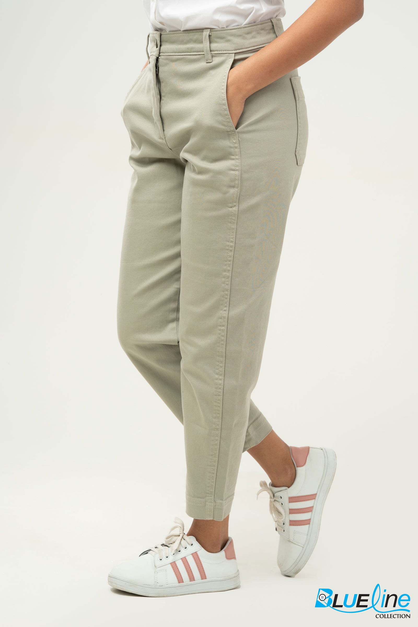 SLIM BARREL-LEG PANT