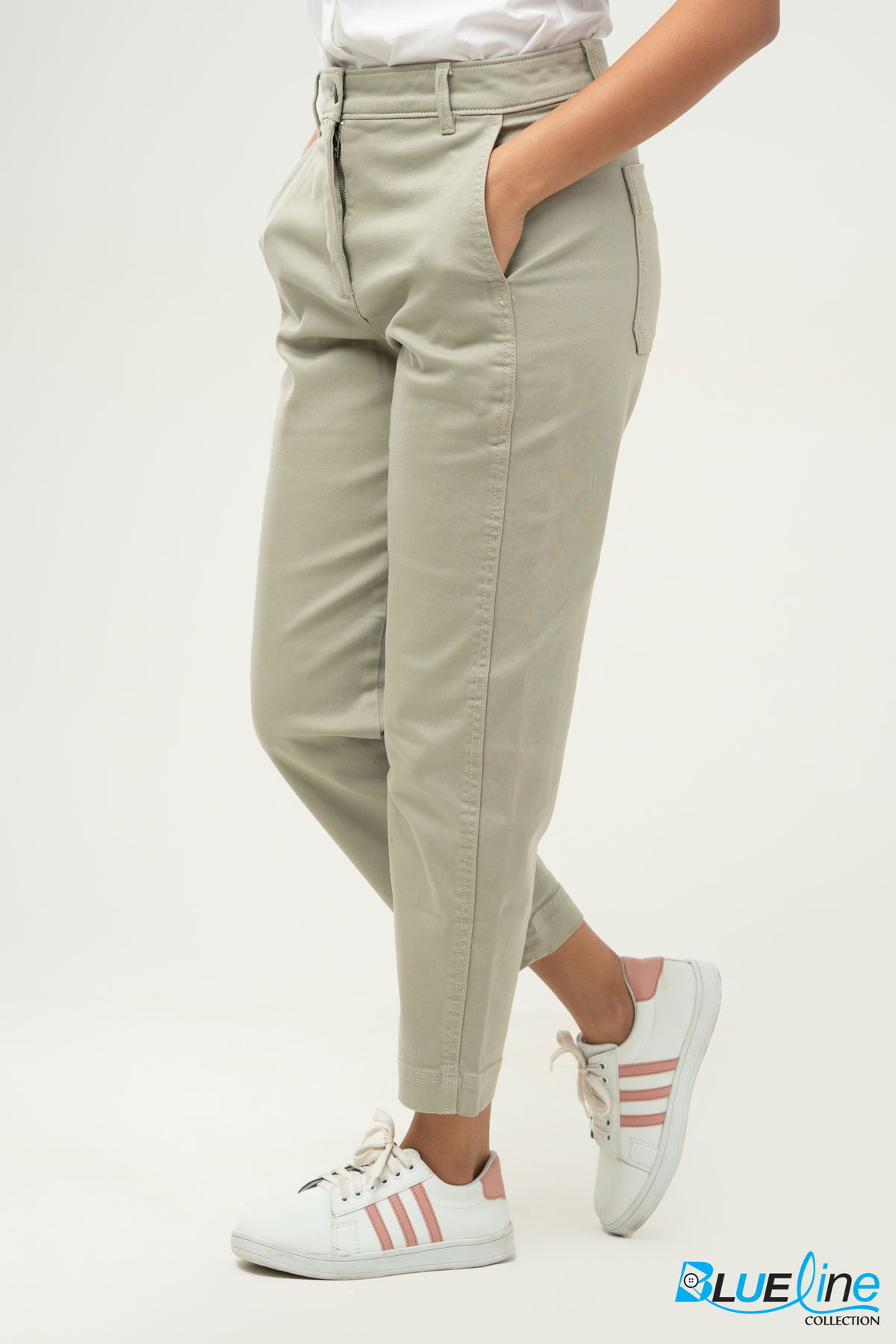SLIM BARREL-LEG PANT