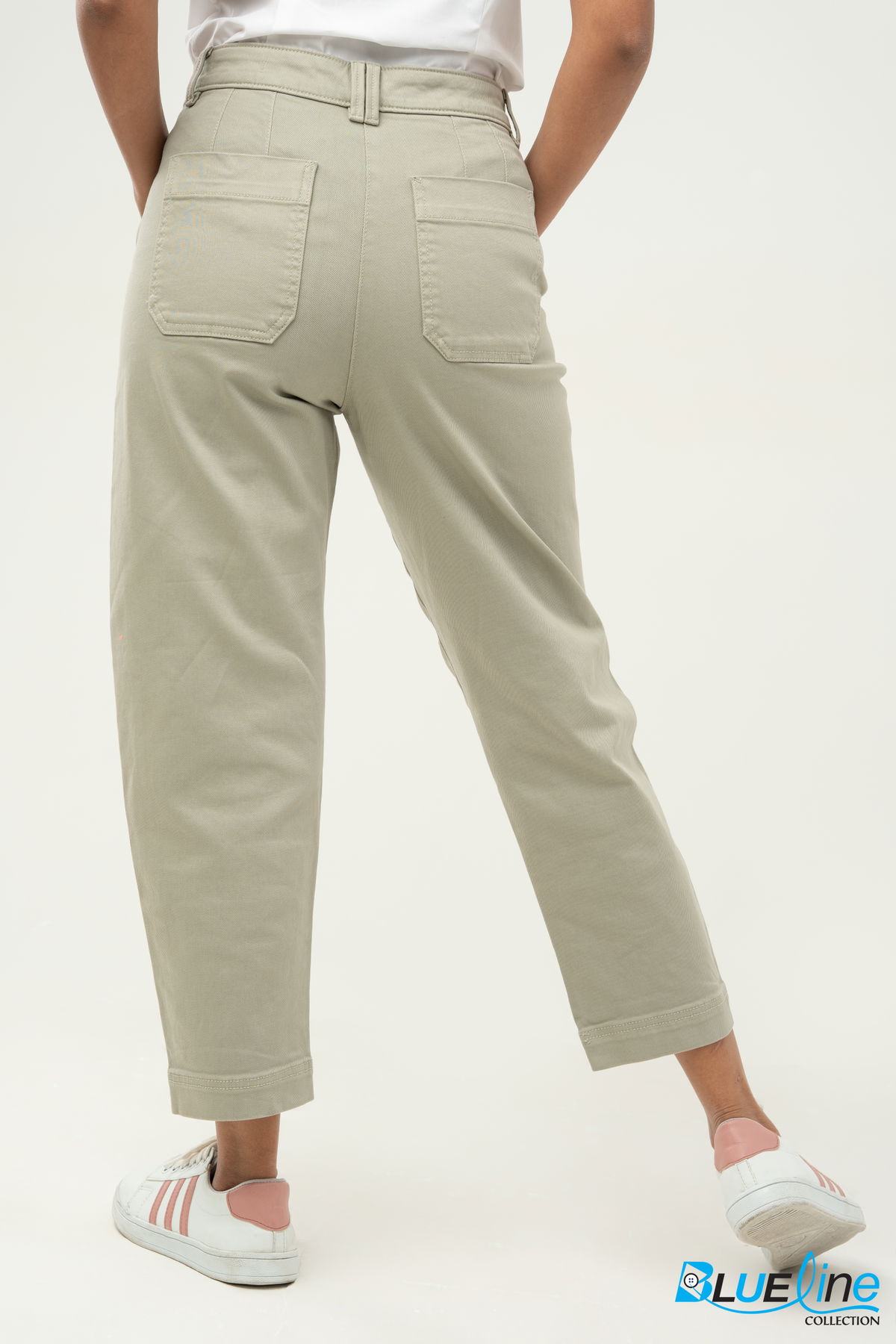 SLIM BARREL-LEG PANT