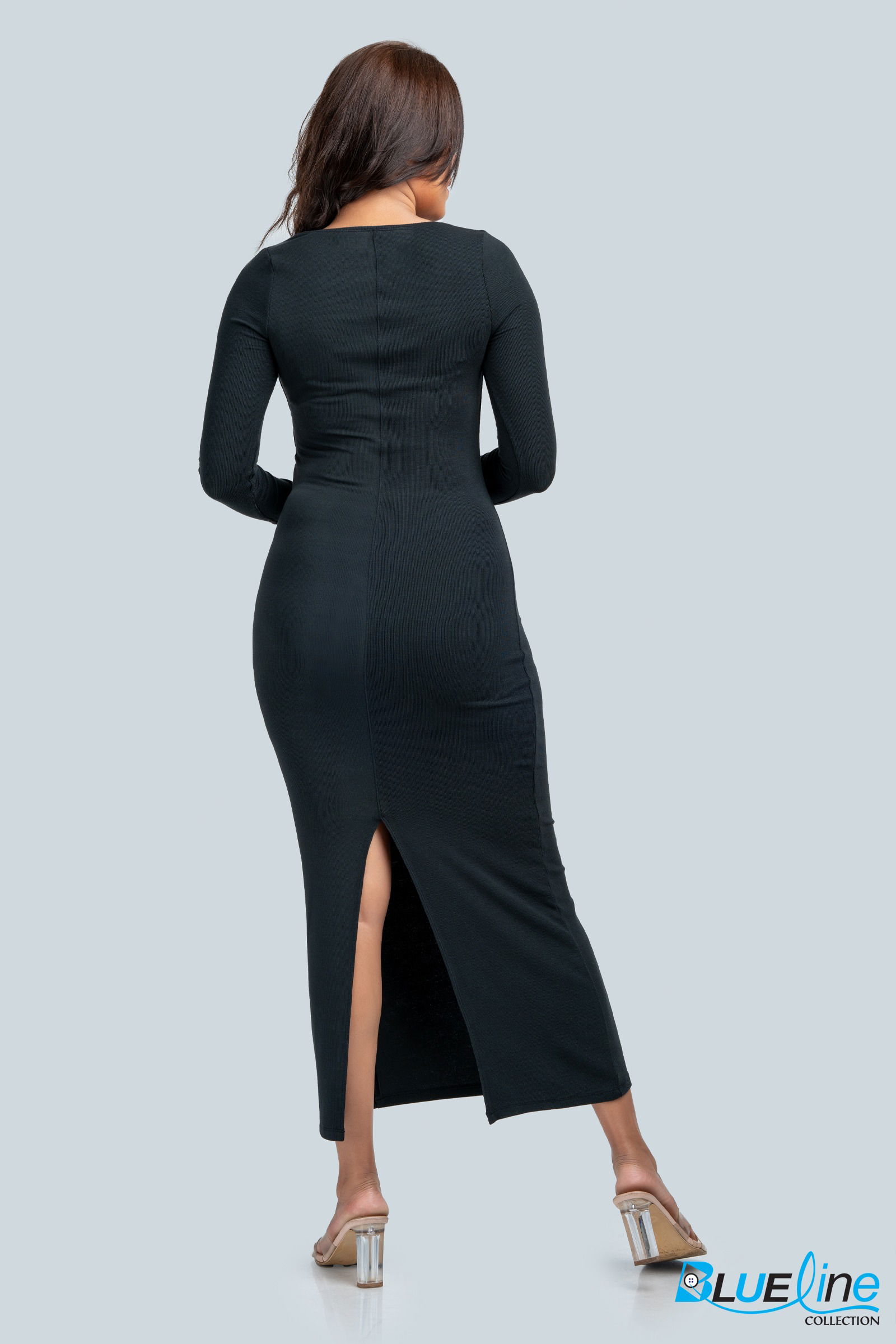 SQUARE NECK BODYCON DRESS