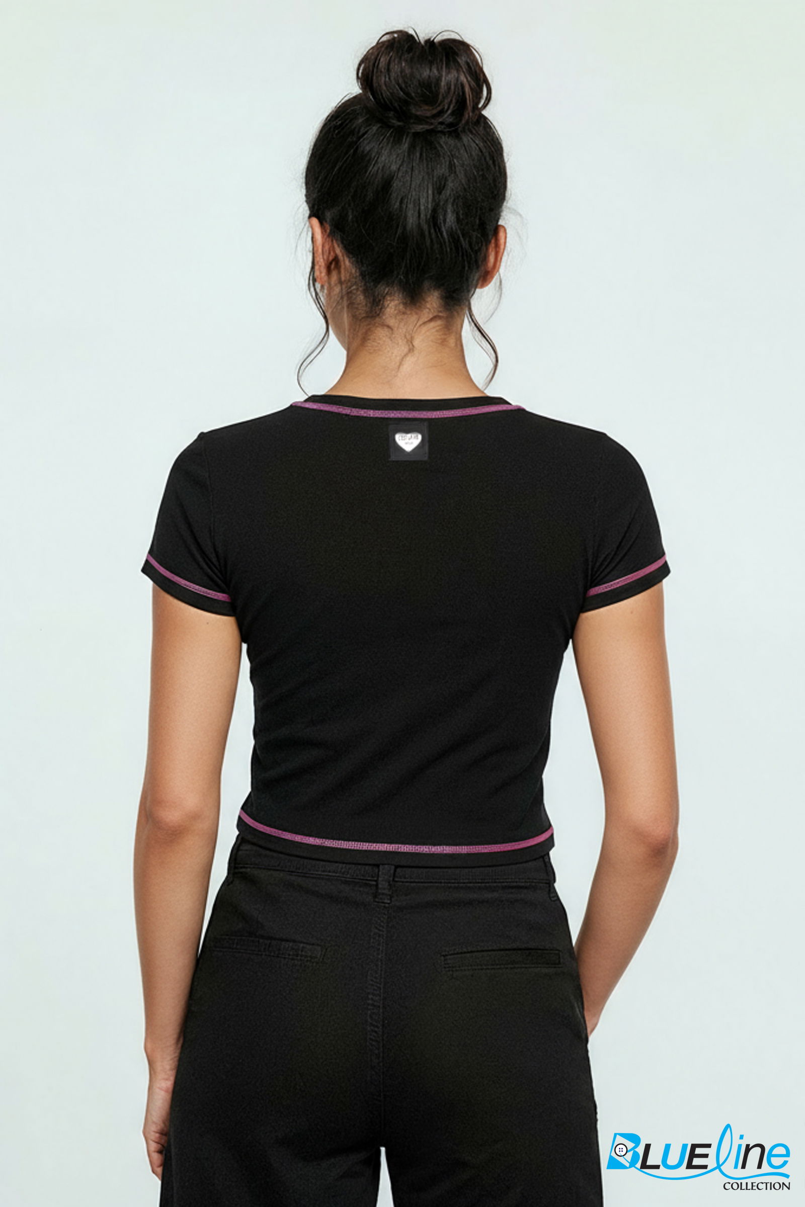 ALL-DAY COTTON PLUNGE CROPPED TOP