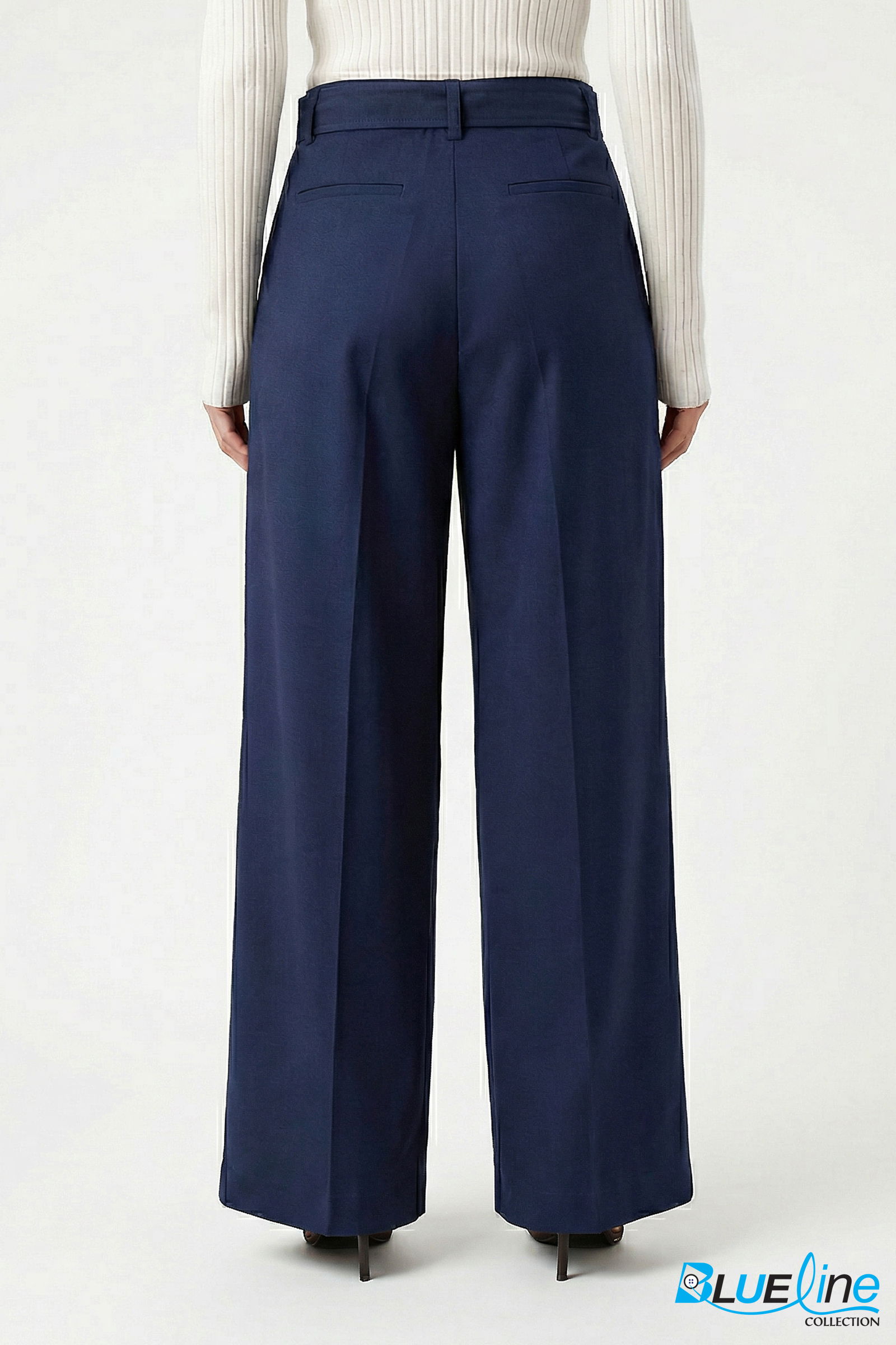 BELTED TAILORED PANTS