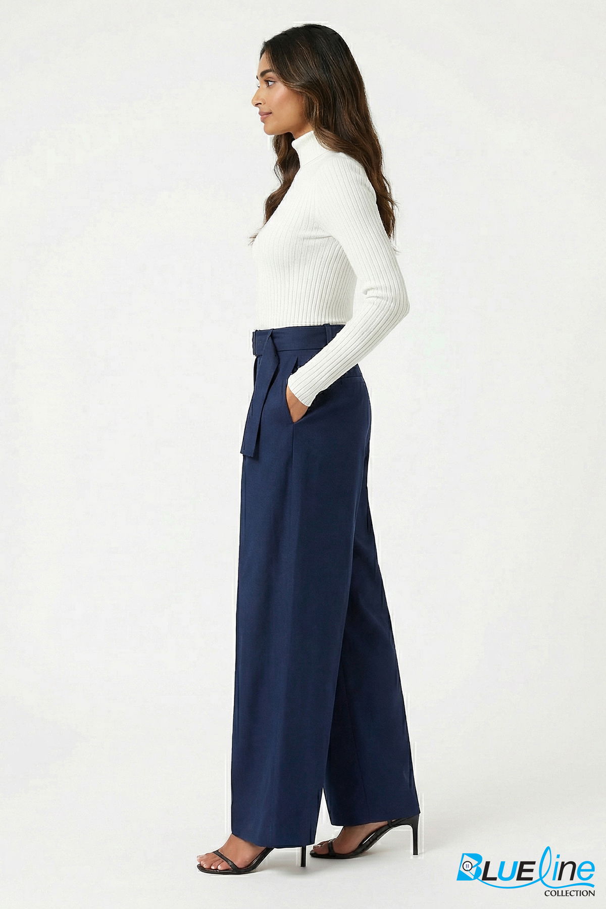 BELTED TAILORED PANTS
