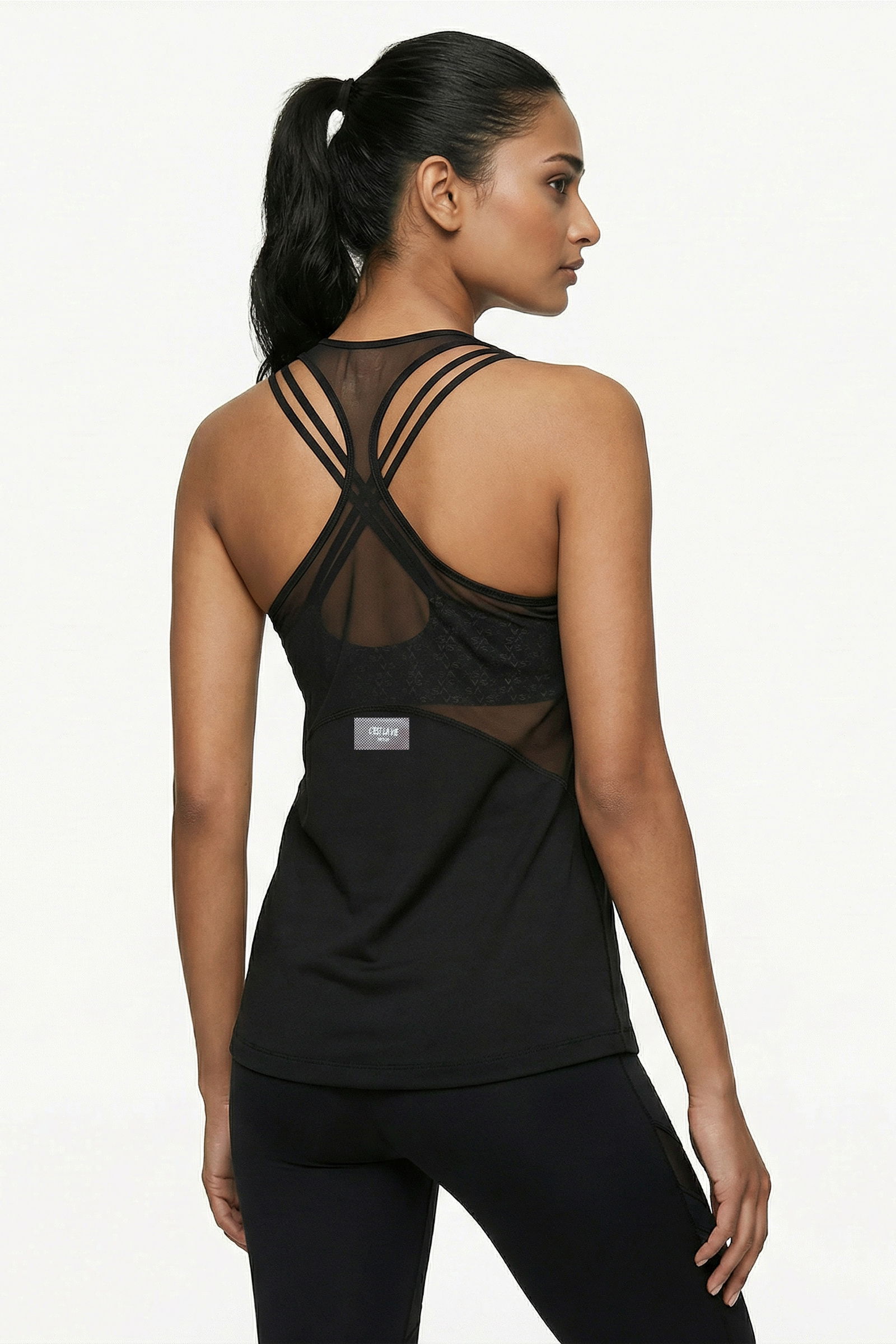 COTTON JERSEY RACERBACK TANK TOP