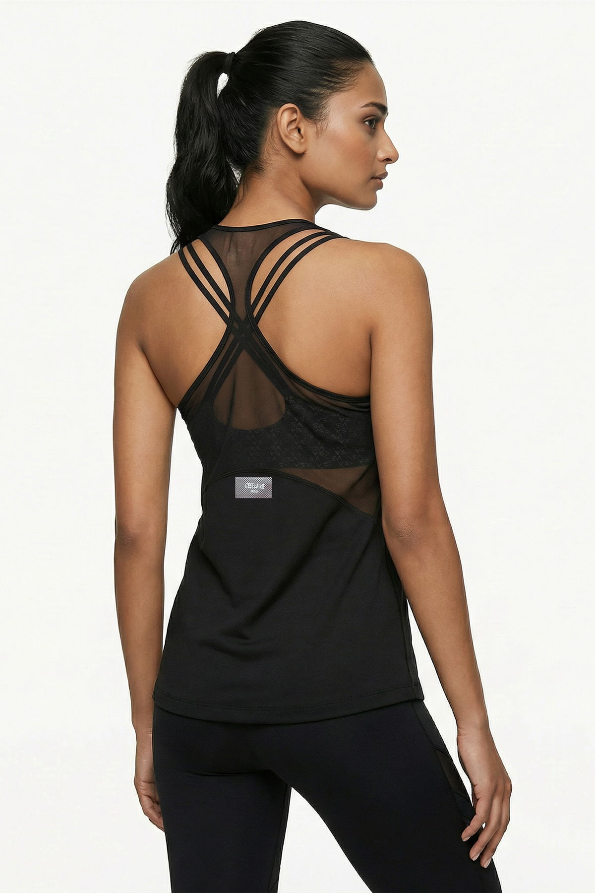 COTTON JERSEY RACERBACK TANK TOP