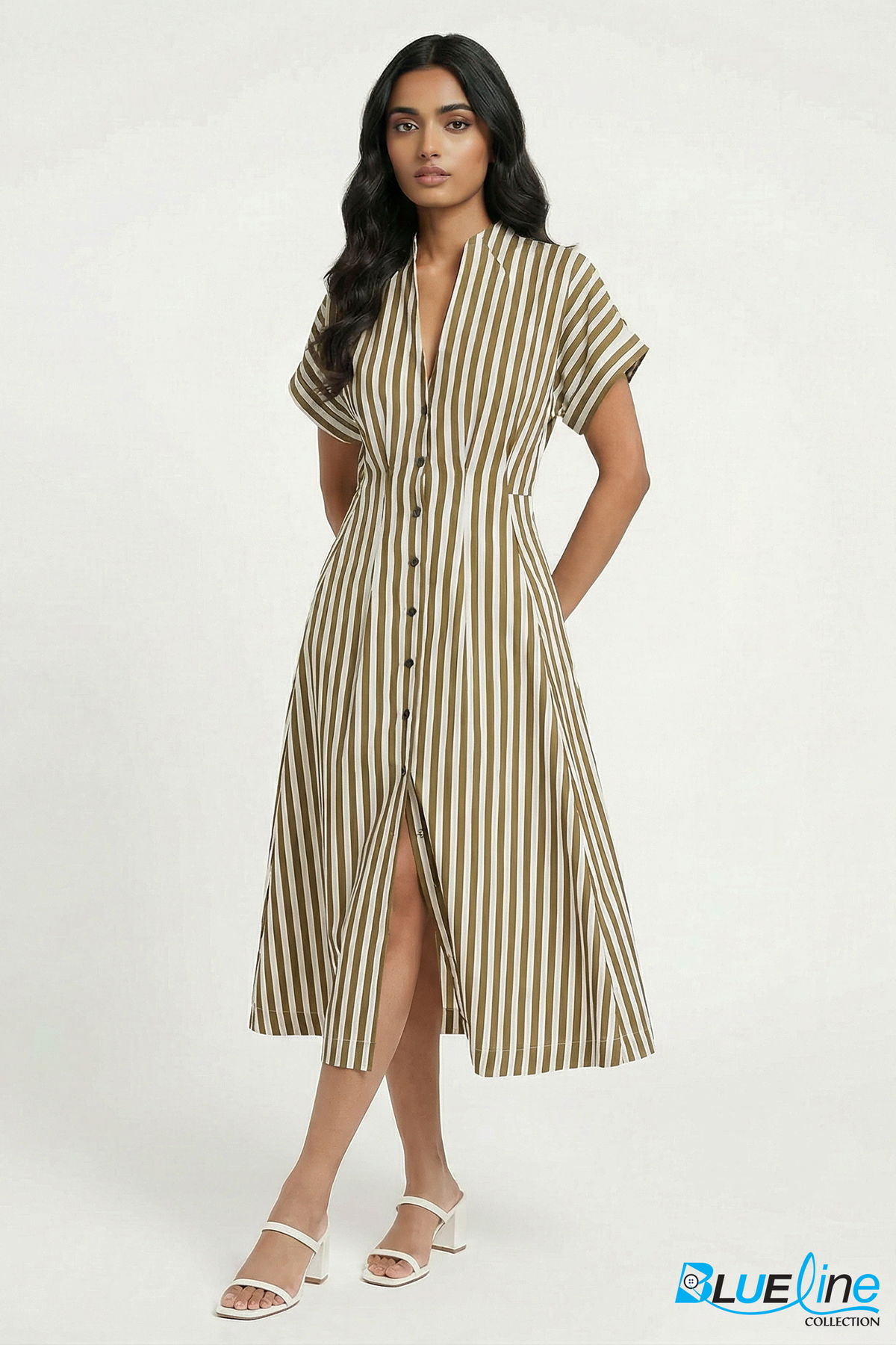 COTTON POPLIN SHIRT DRESS