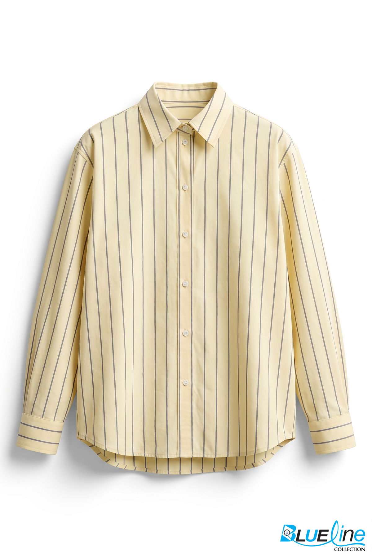 COTTON STRIPE RELAXED BUTTON-DOWN SHIRT