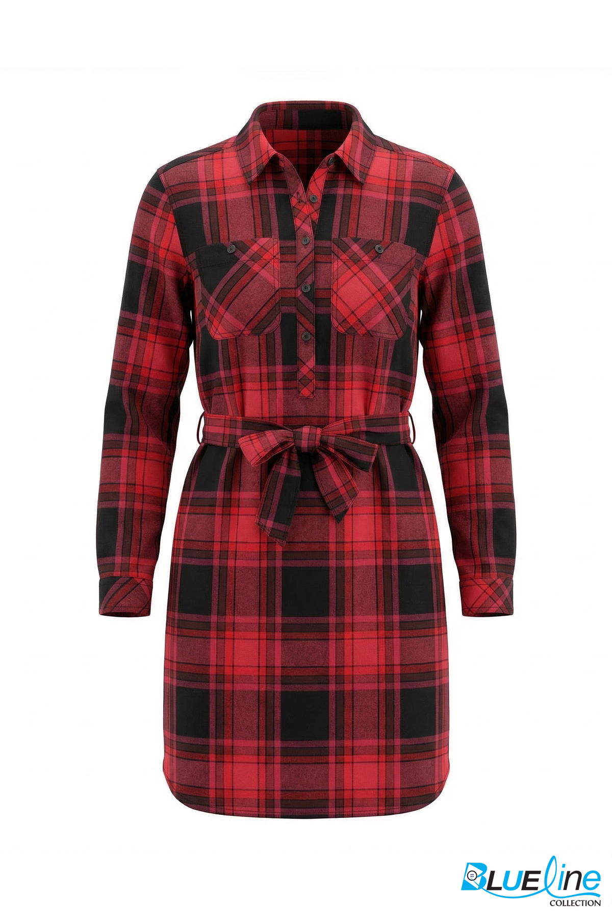 FLANNEL SHIRT DRESS