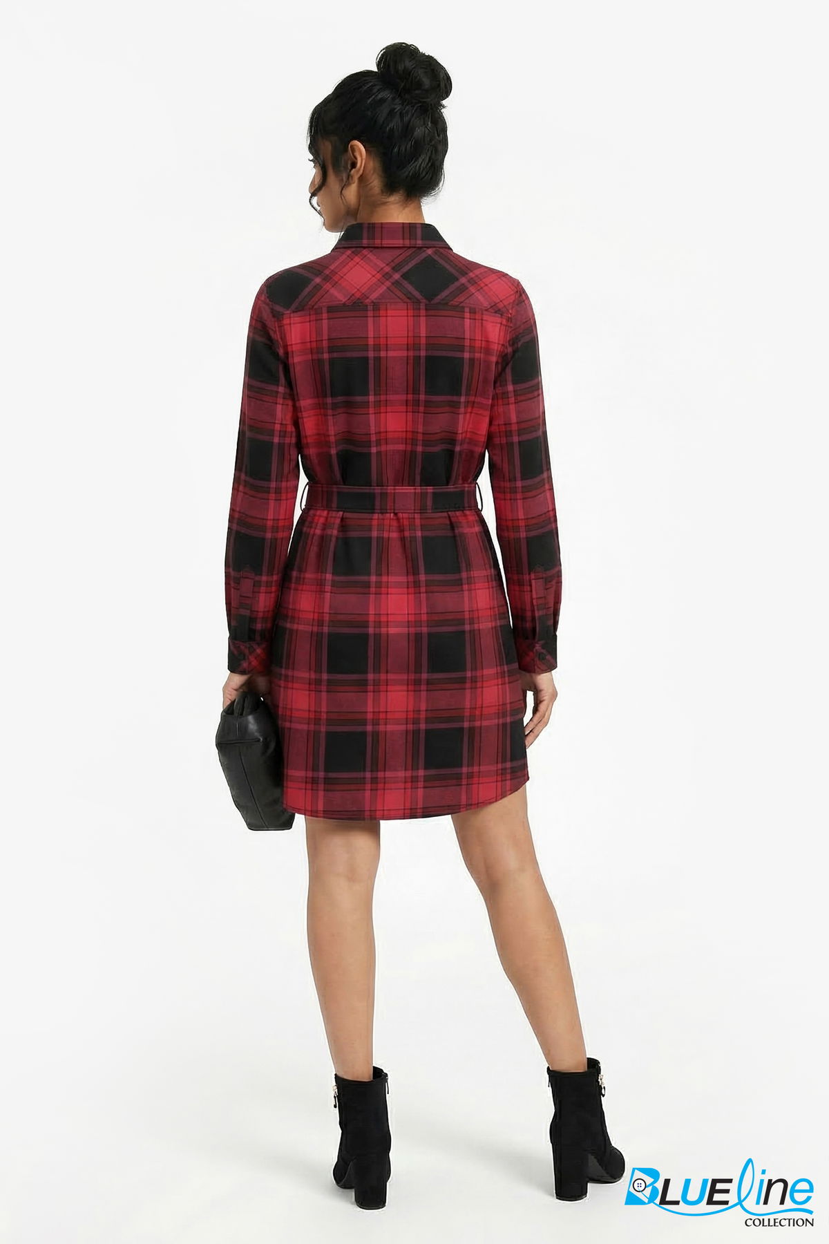 FLANNEL SHIRT DRESS