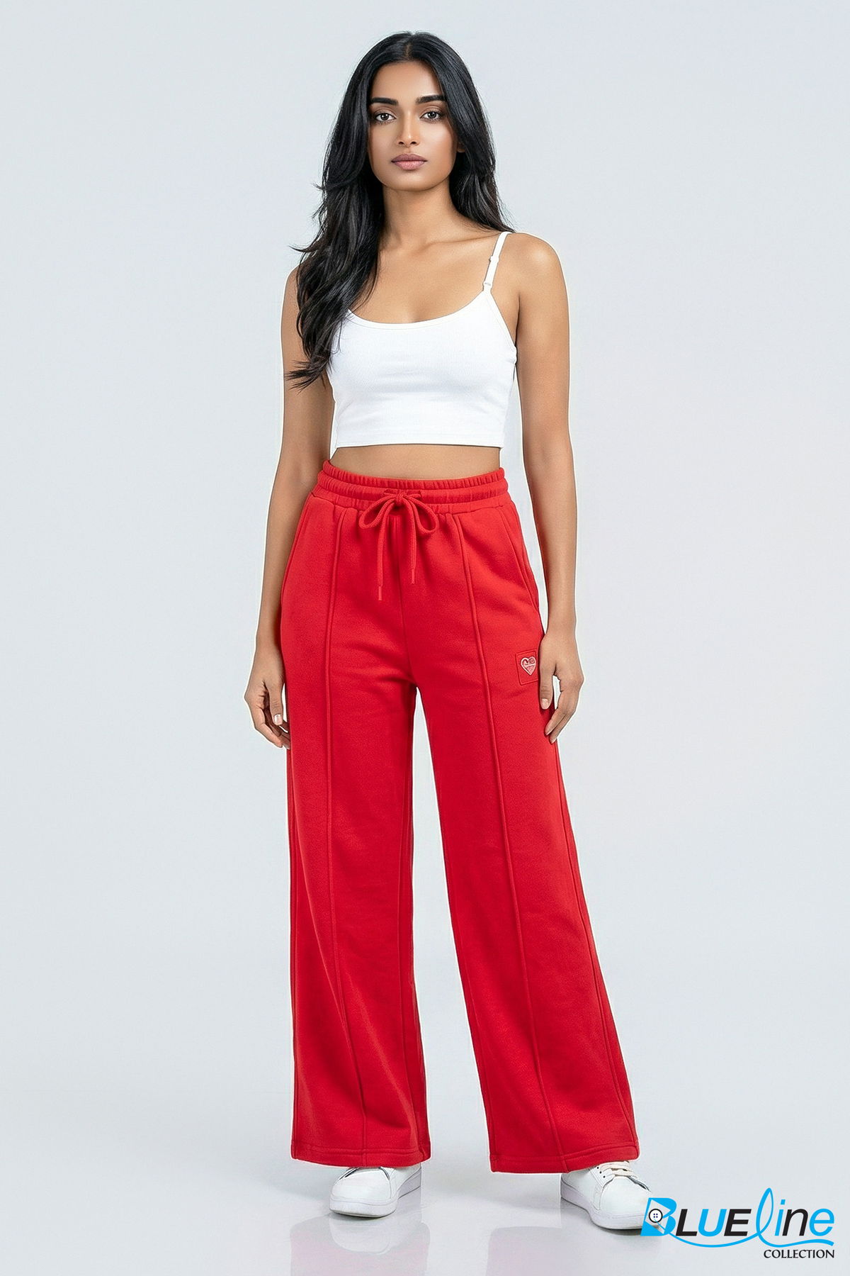 FLEECE WIDE LEG PANTS