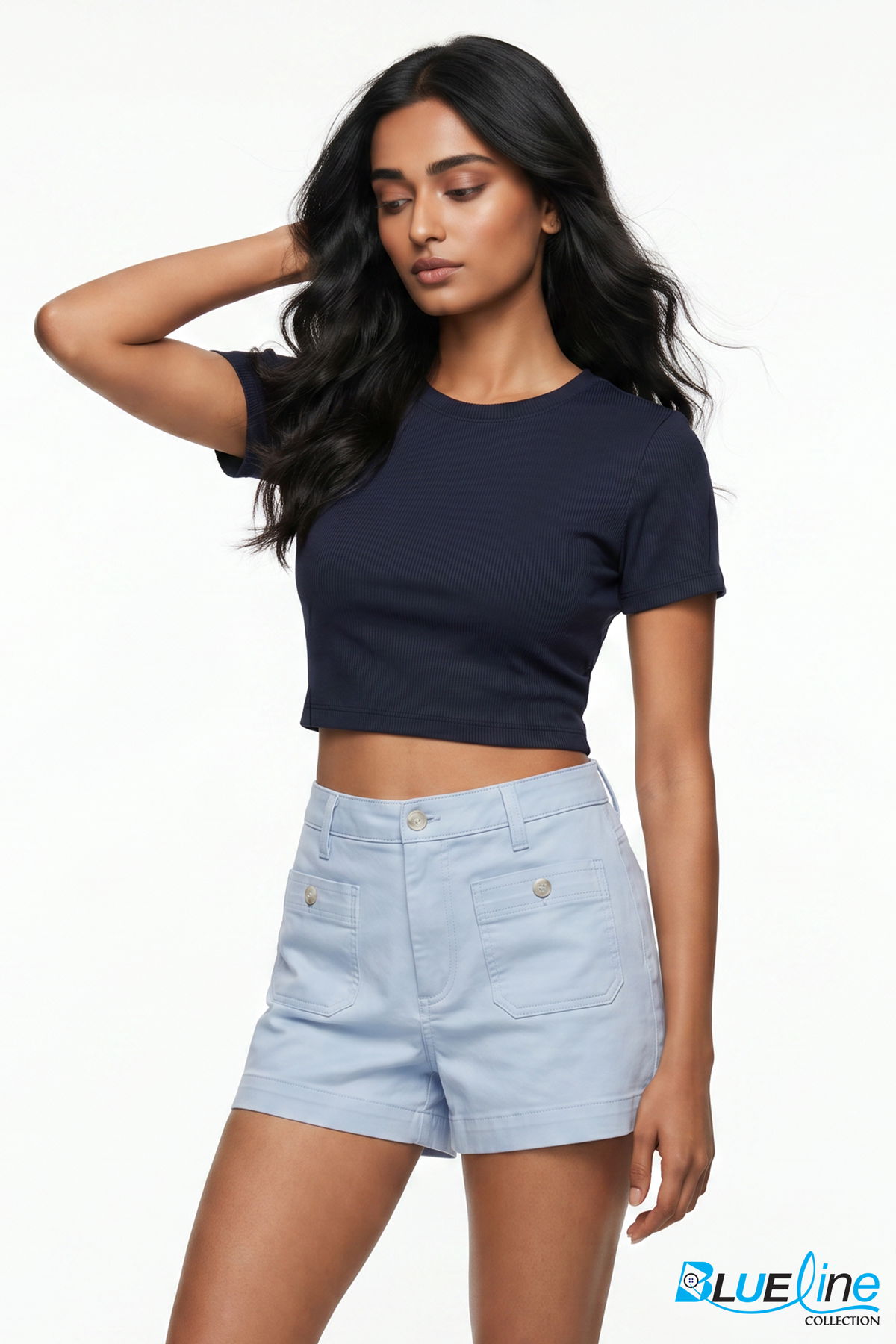 HIGH RISE CHINO SHORTS
