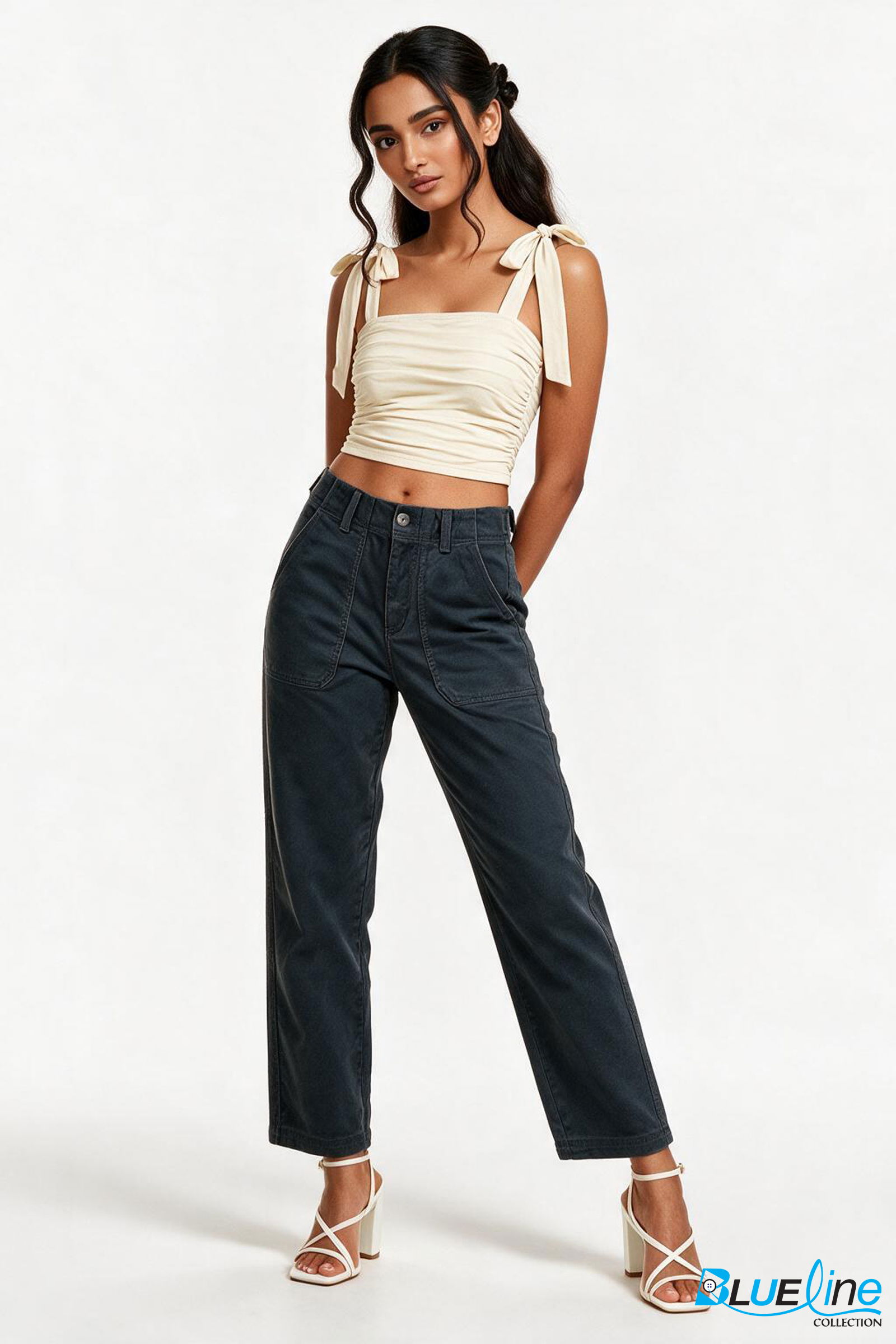 High-Rise Utility Straight Leg Pants