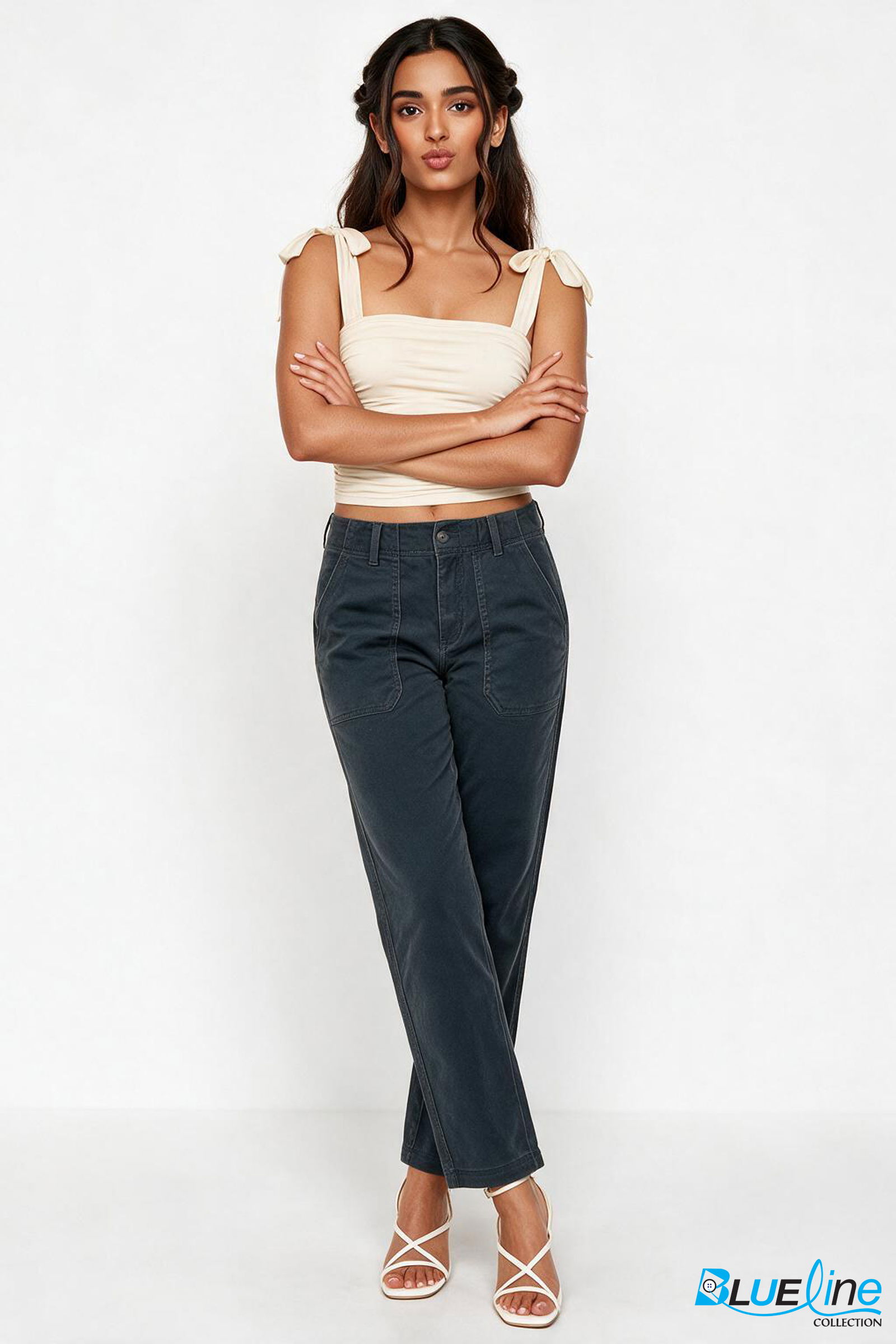 High-Rise Utility Straight Leg Pants
