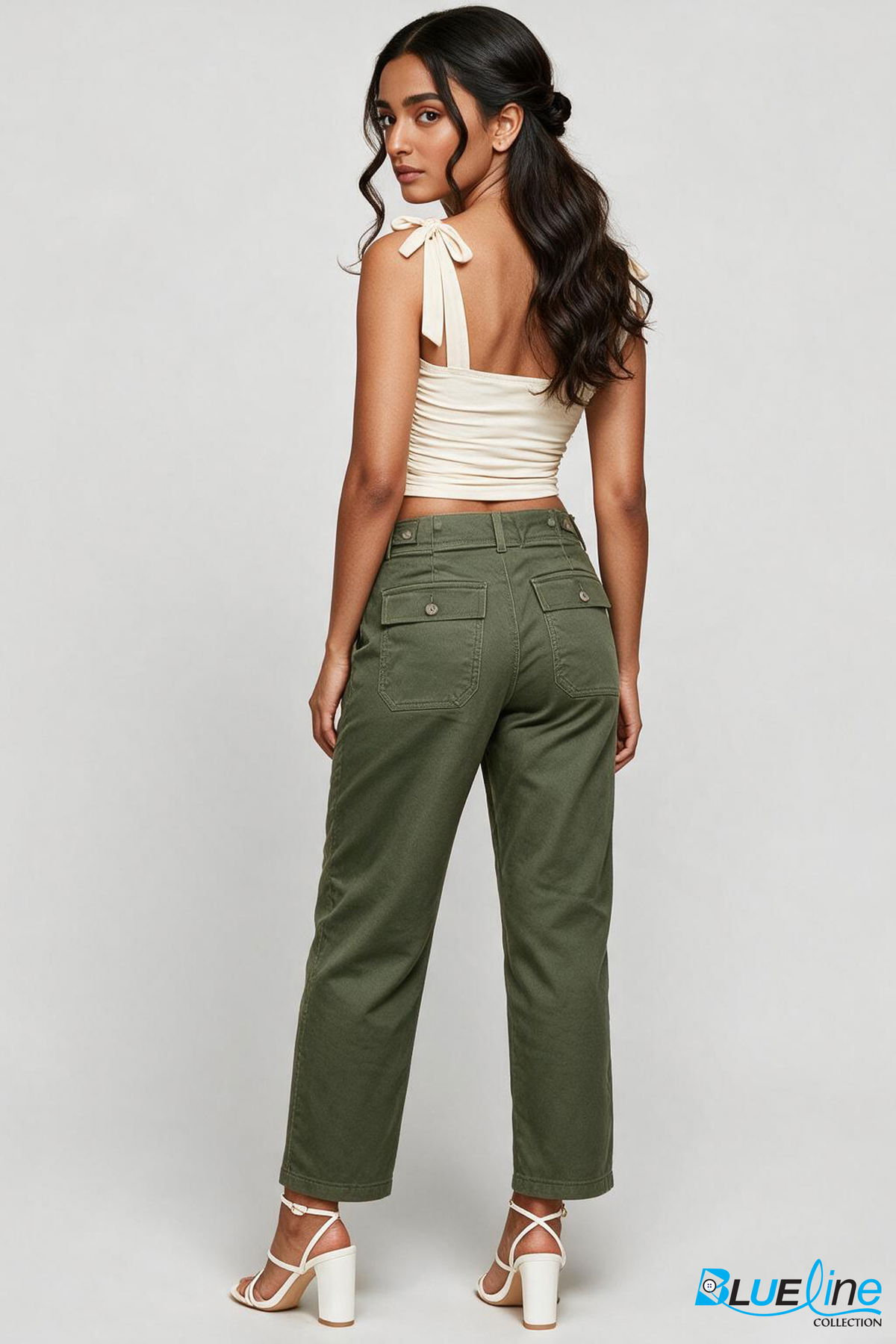 High-Rise Utility Straight Leg Pants