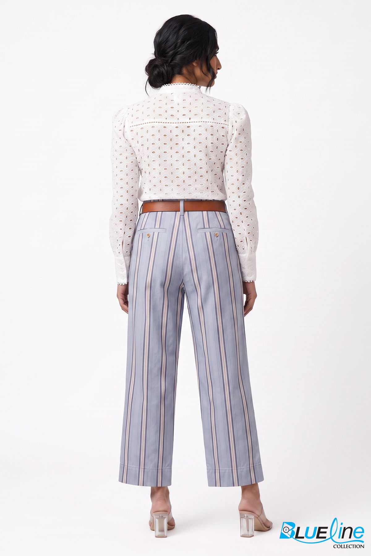 HIGH-RISE WIDE-LEG CROPPED PANTS