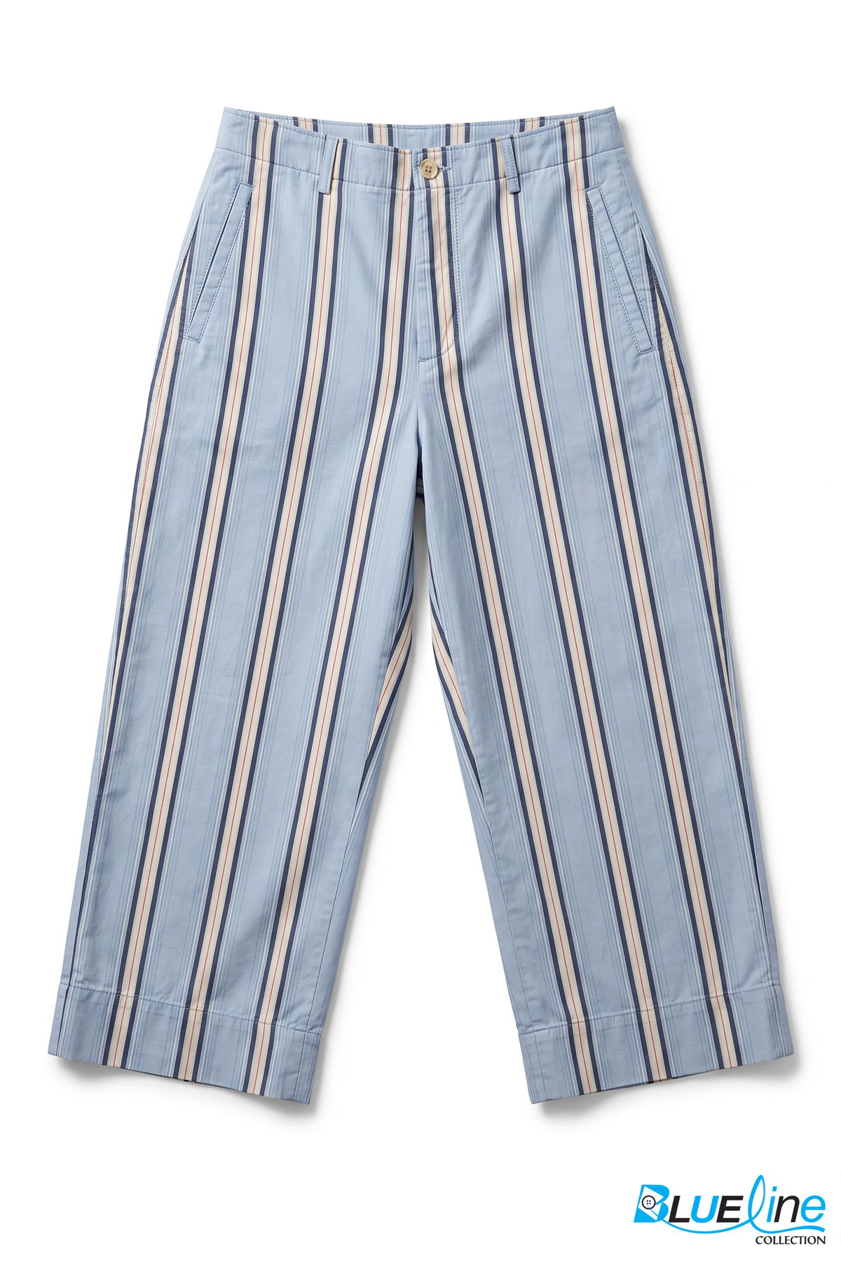 HIGH-RISE WIDE-LEG CROPPED PANTS