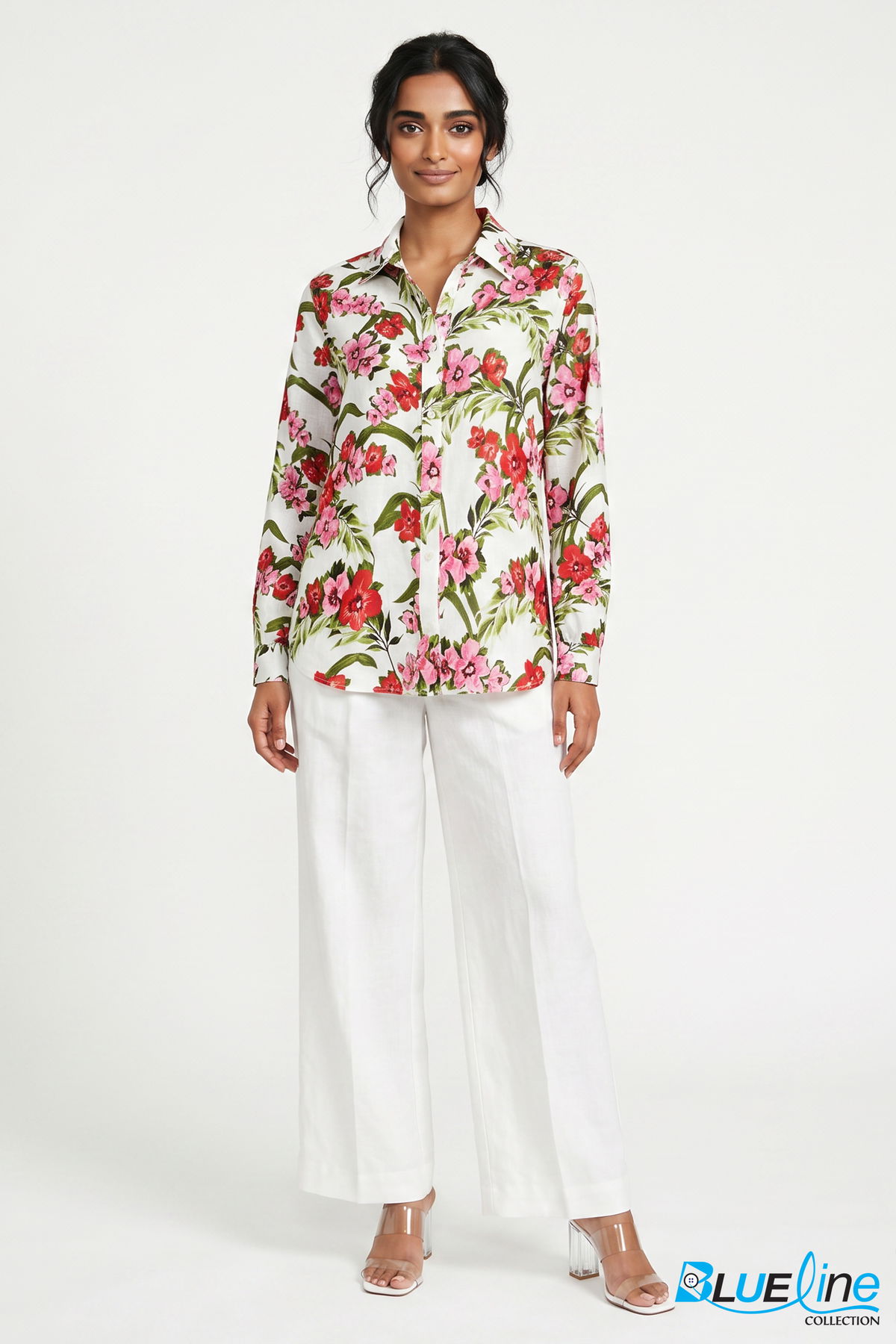 LINEN LONG SLEEVE FEMININE SHIRT