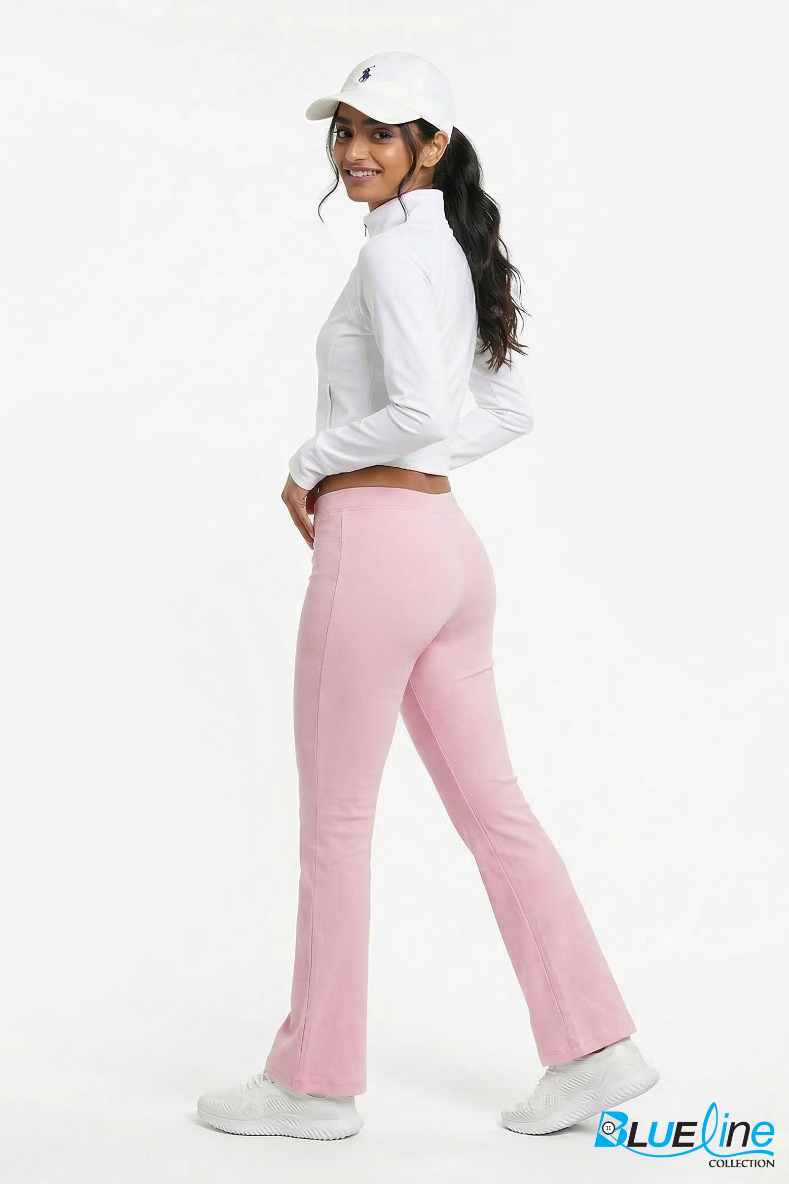 LOW-RISE COTTON FLARE LEGGINGS