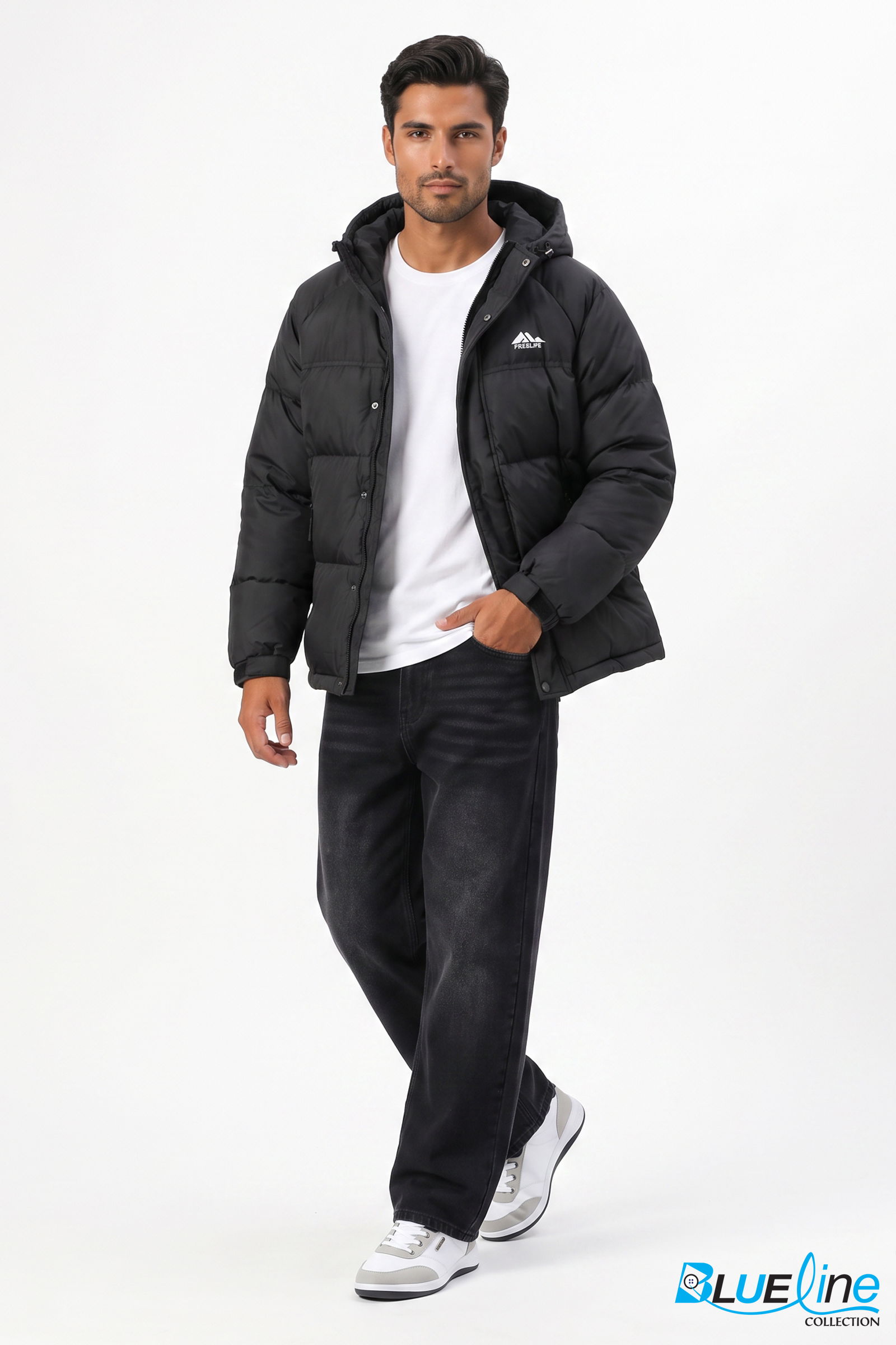 MEN’S HOODED PUFFER JACKET