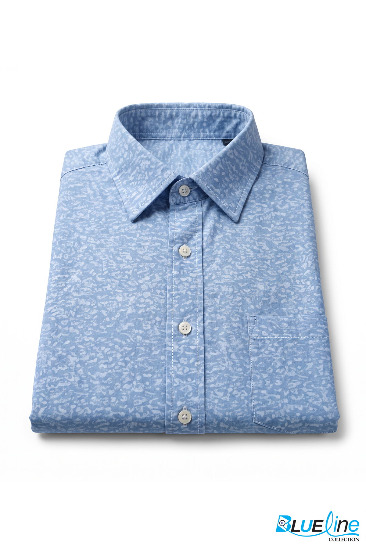 MEN’S TEXTURED PRINT LONG-SLEEVE SHIRT