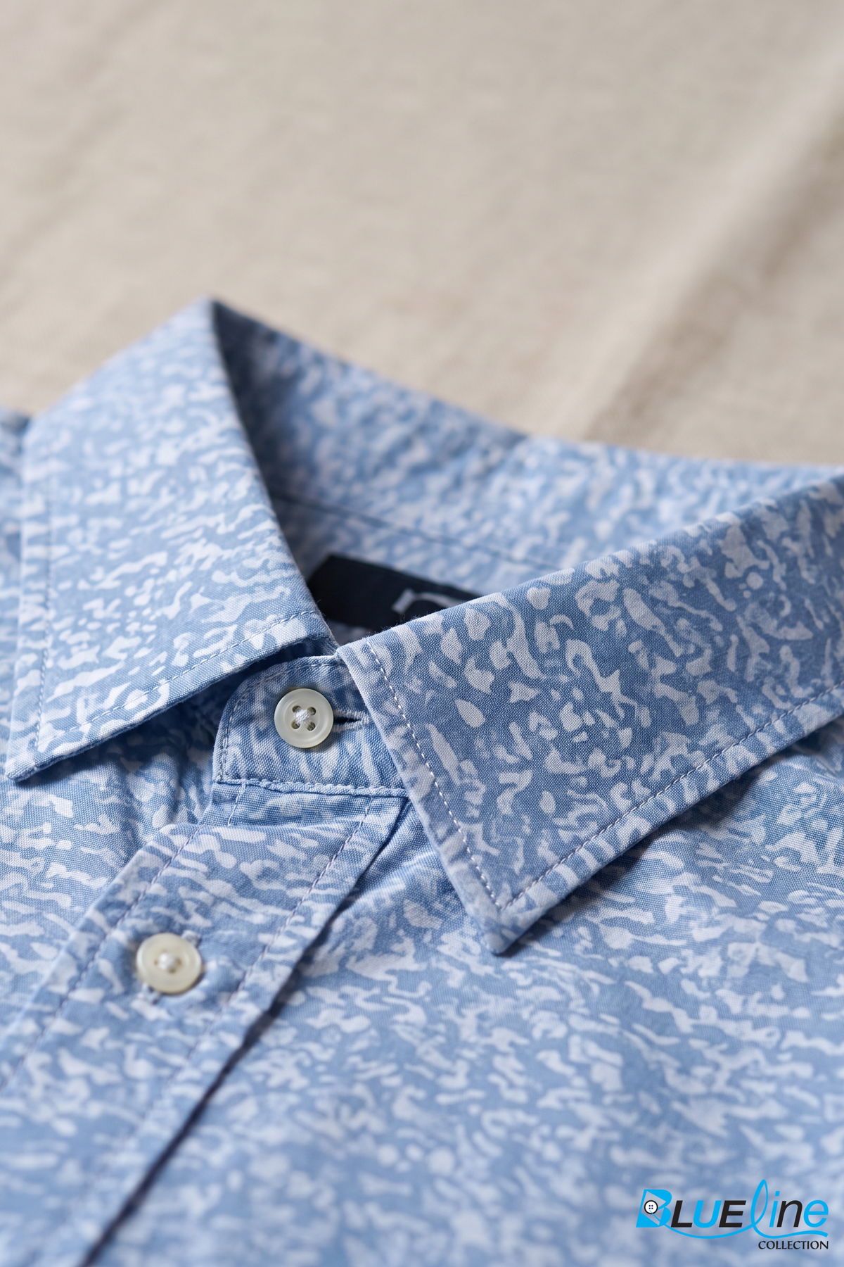 MEN’S TEXTURED PRINT LONG-SLEEVE SHIRT