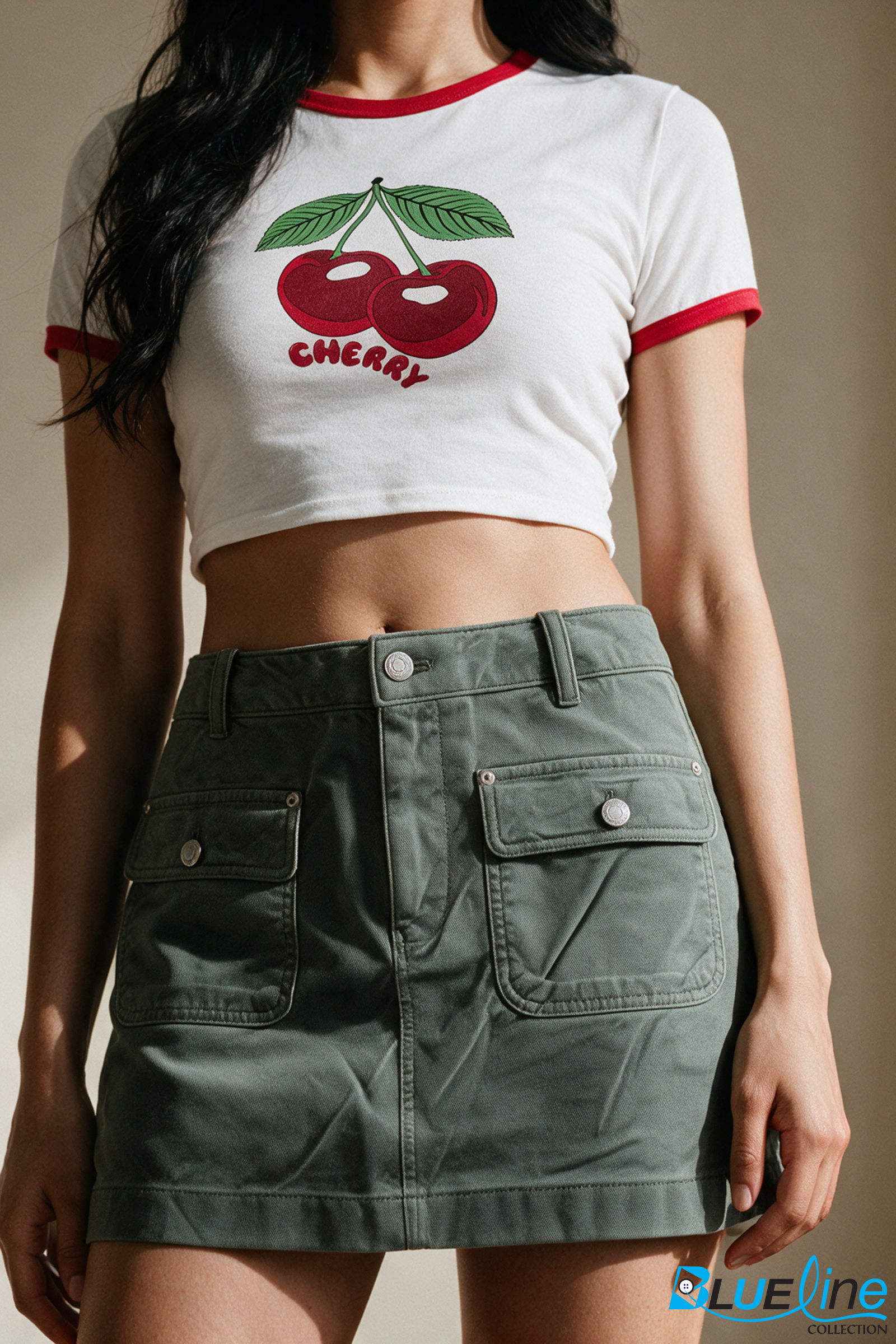 MID RISE CARGO MINI SKORT