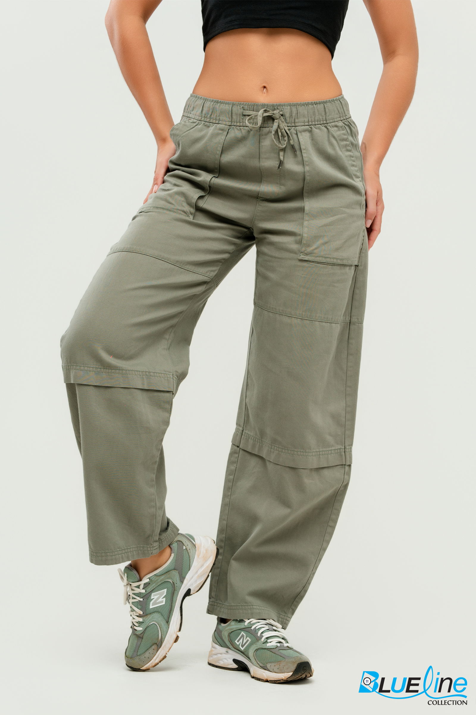 MID RISE EASY UTILITY BARREL PANTS