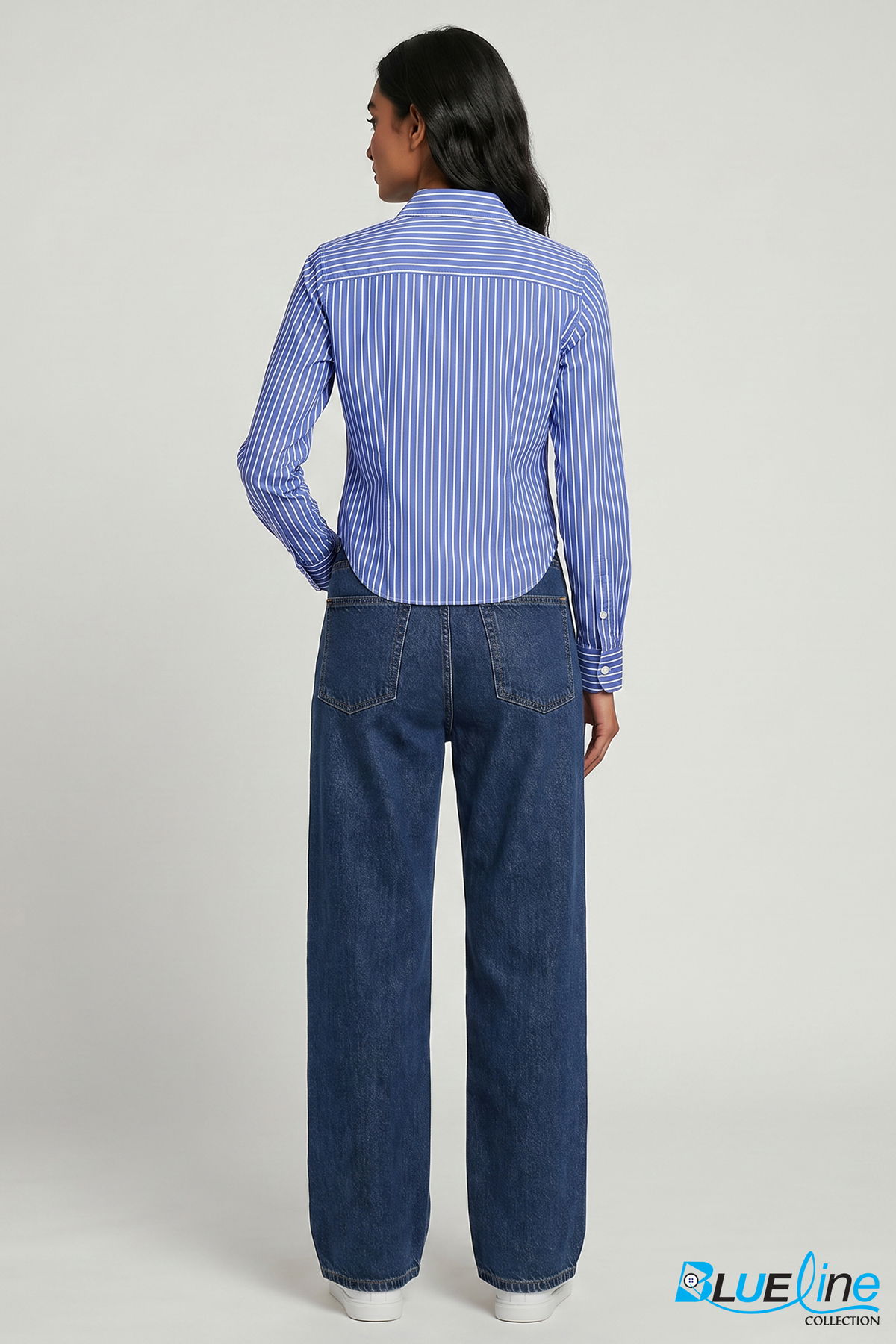 ORGANIC COTTON FITTED CROP SHIRT