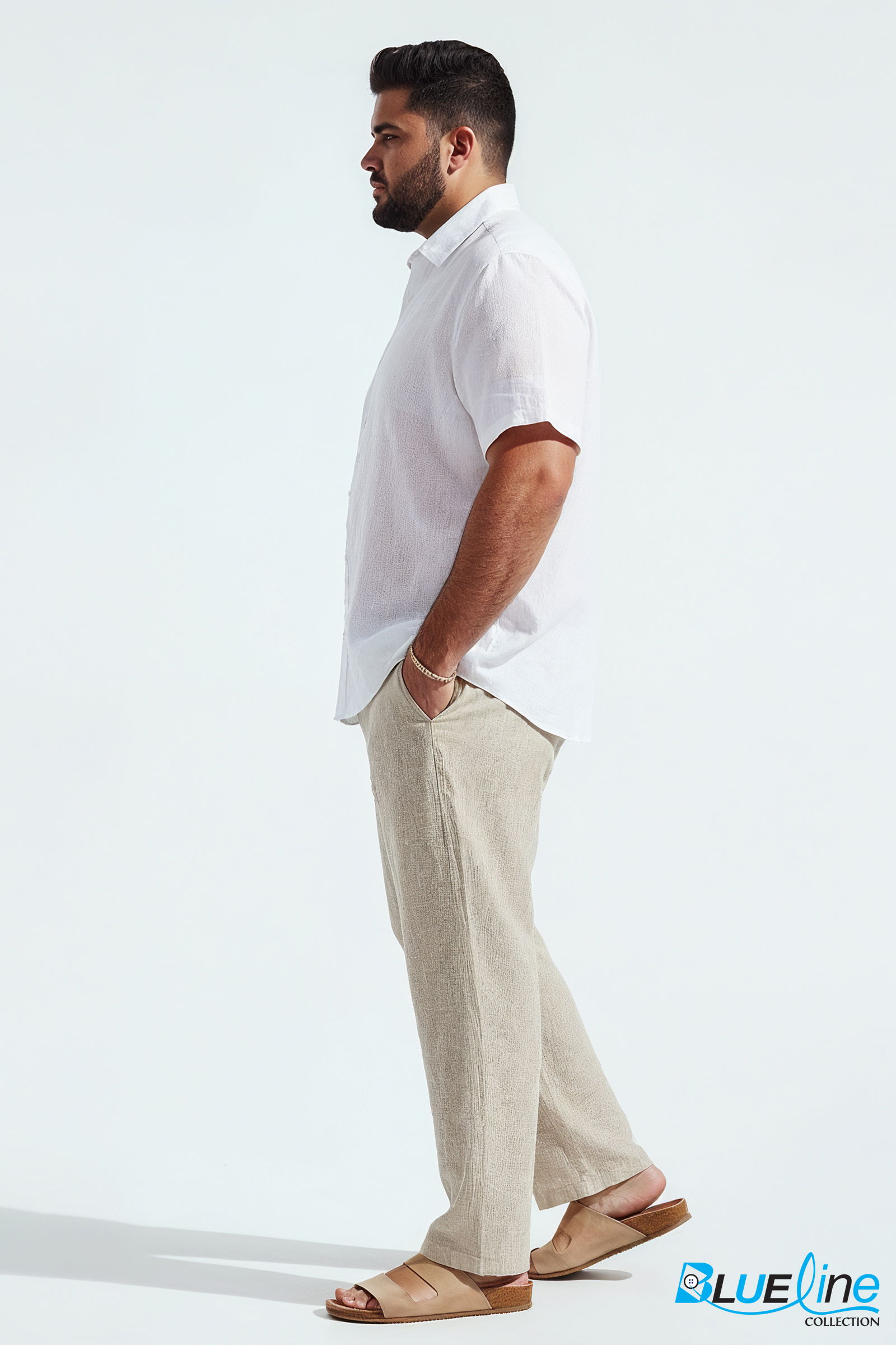 Plus Size Linen Pant