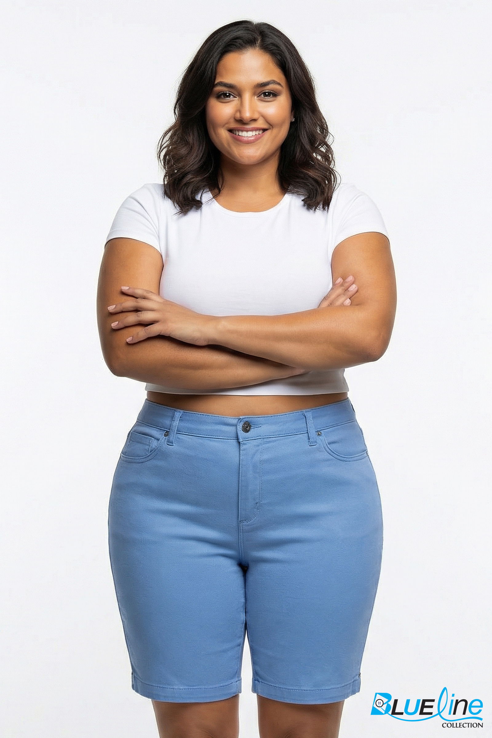 PLUS SIZE TWILL SHORT