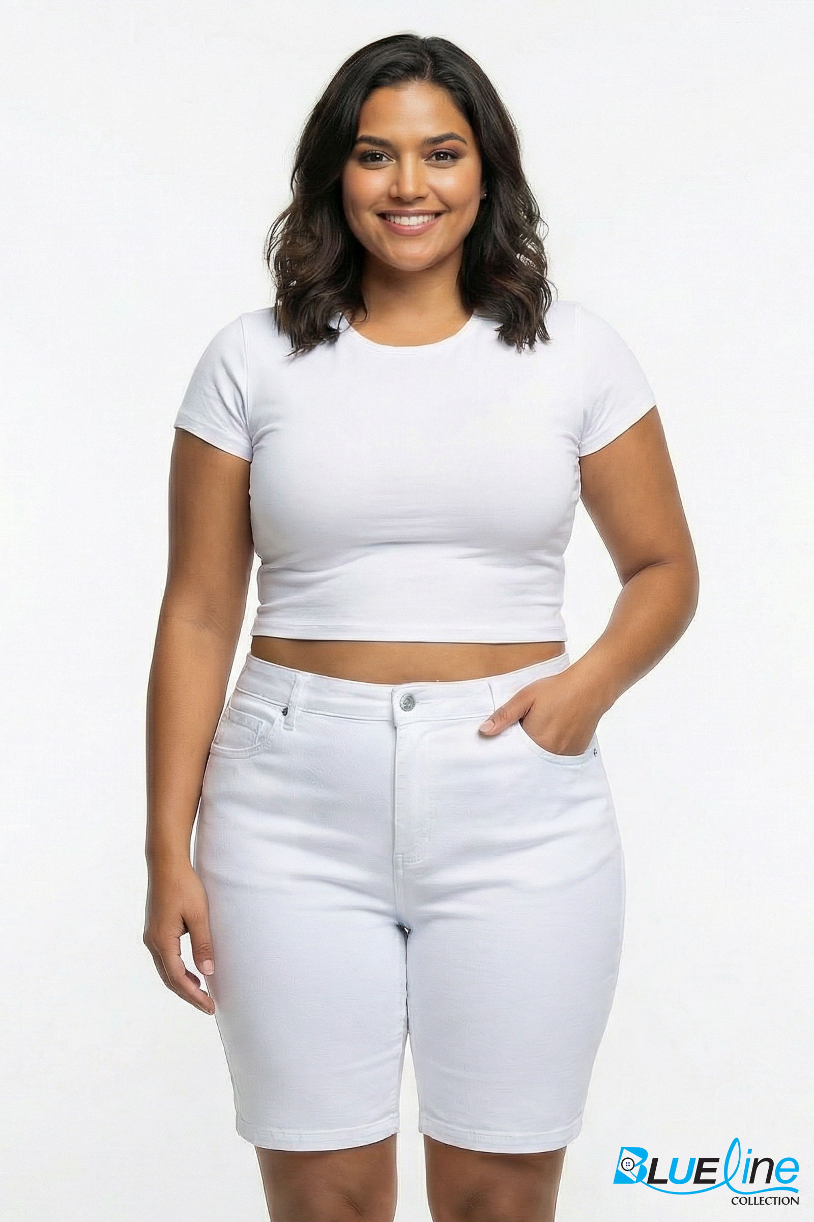 Plus Size Twill Short view 3