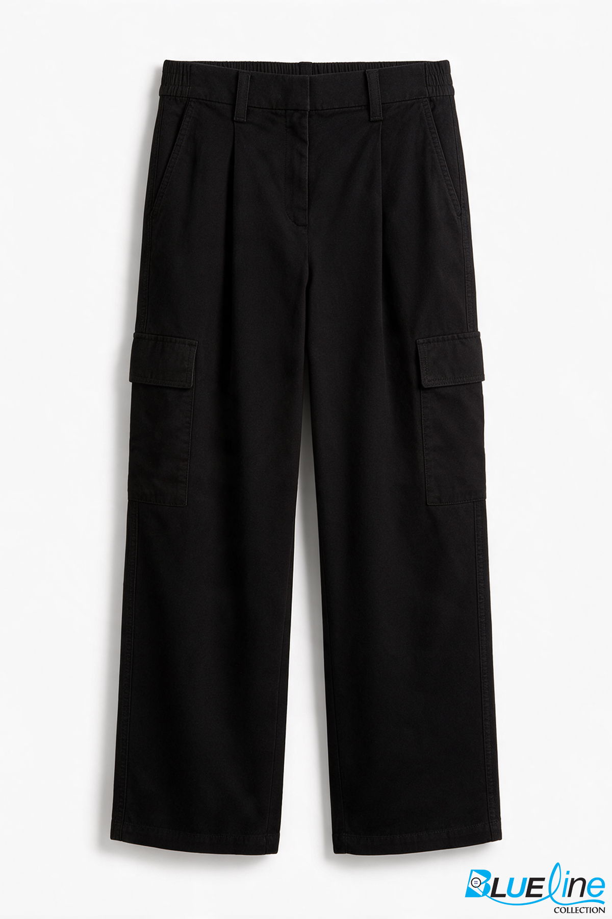 Relaxed Cotton Twill Cargo Pants