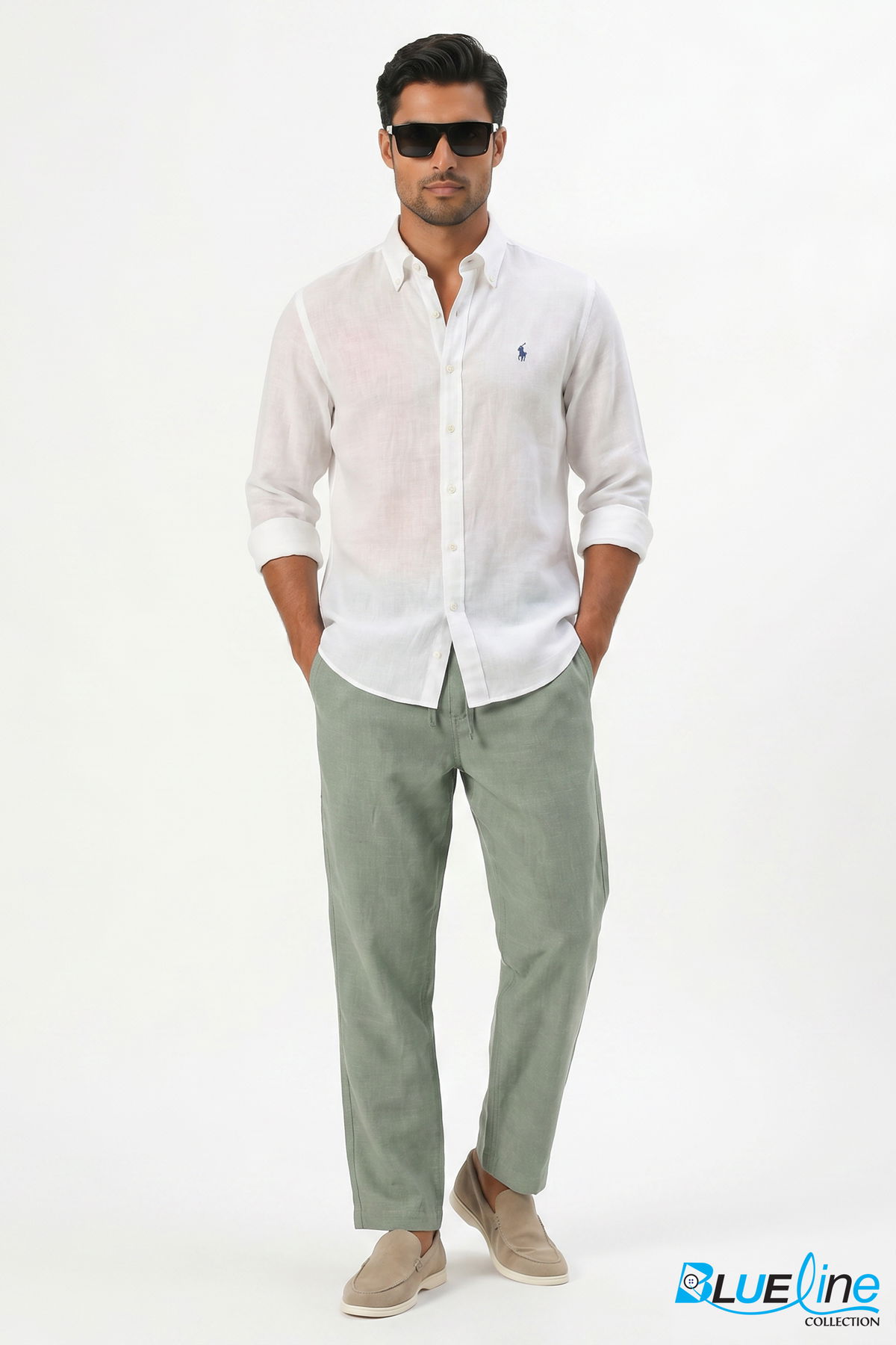 RELAXED LINEN LOUNGE PANTS