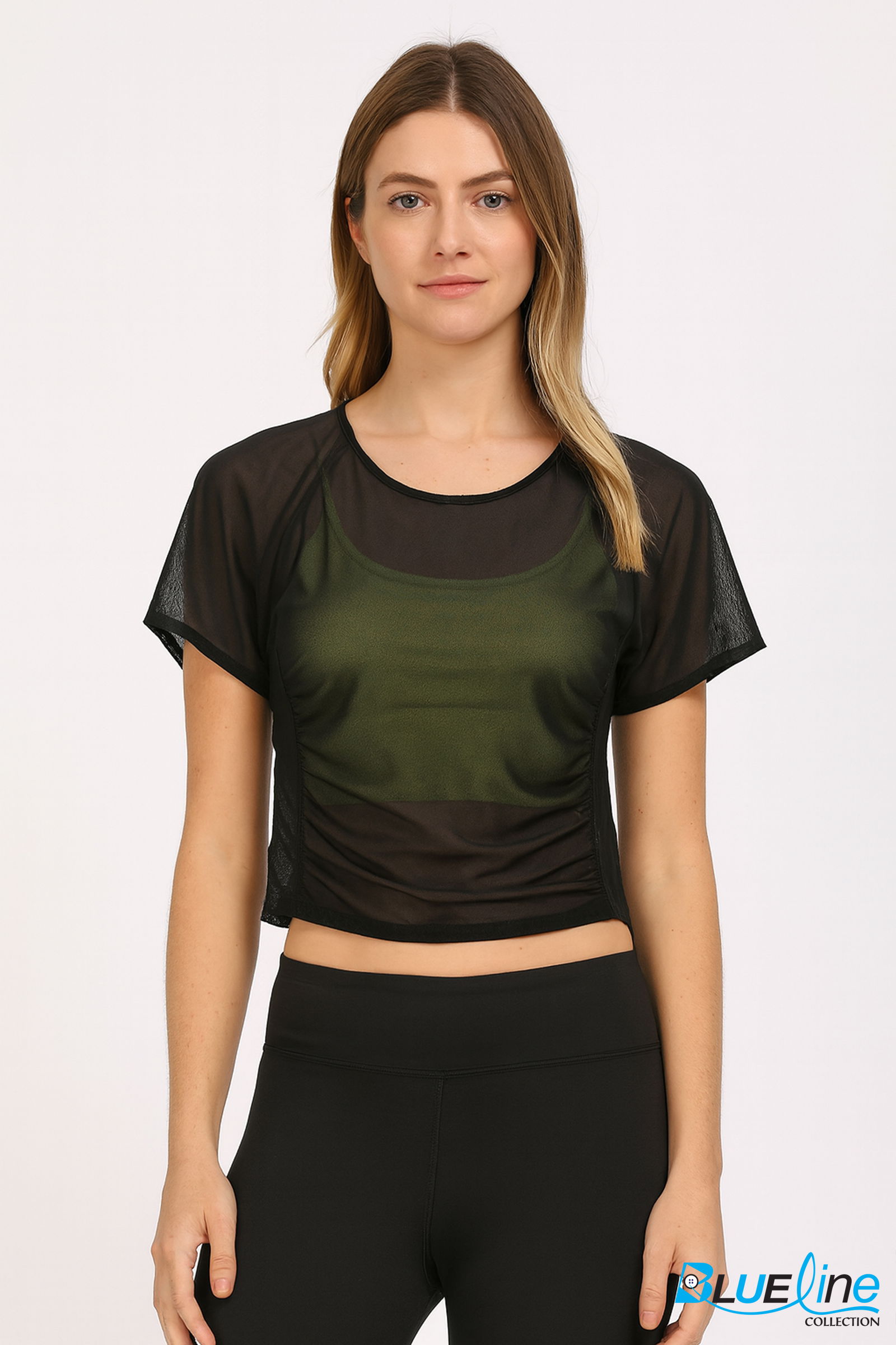 SHEER MESH CROP TOP