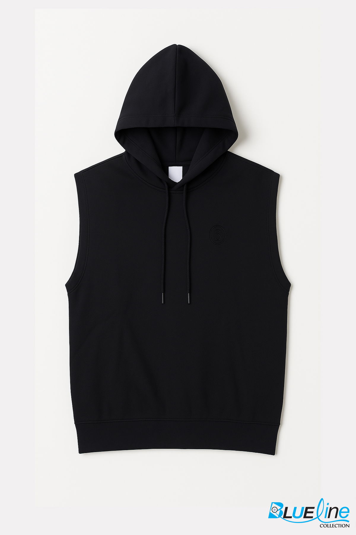 SLEEVELESS HOODED SWEATSHIRT